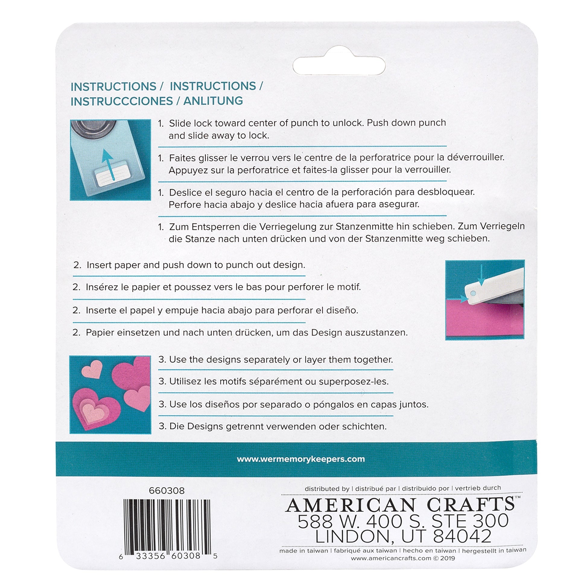 We R Makers Layering Hearts Punch Set