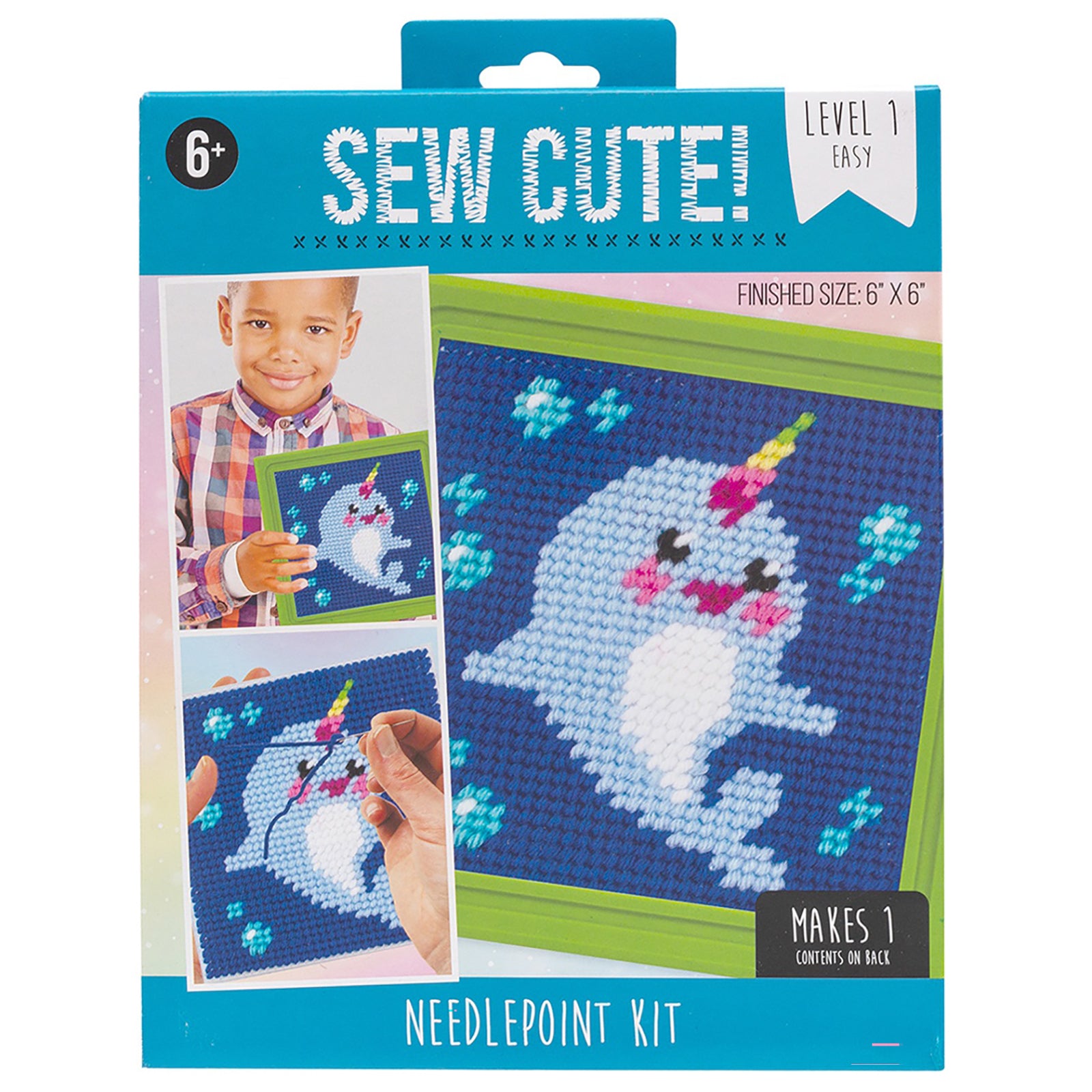 Sew Cute! Needlepoint Narwhal Kit