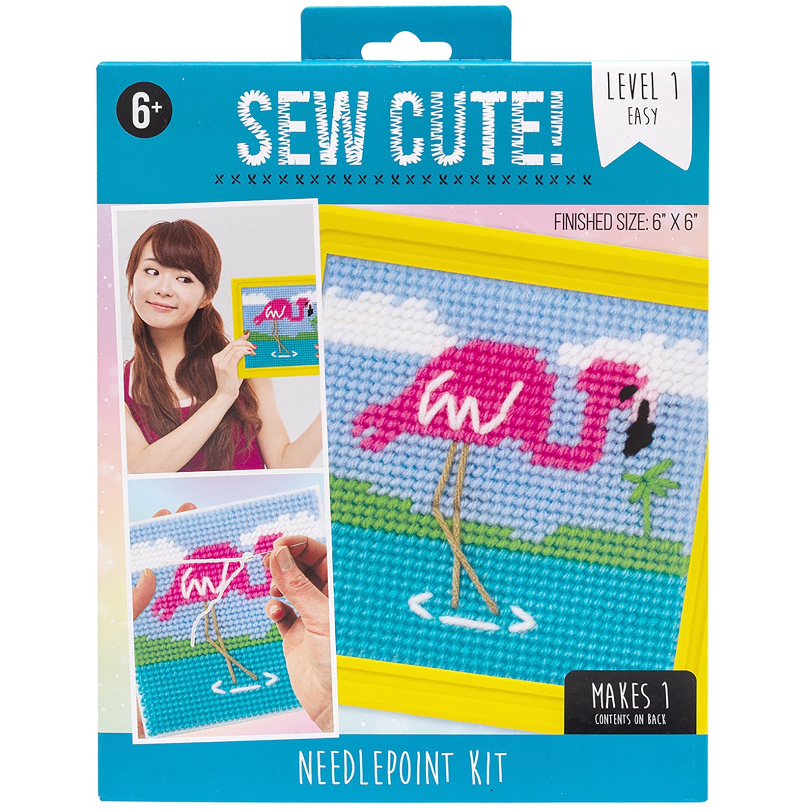 Sew Cute! Needlepoint Flamingo Kit