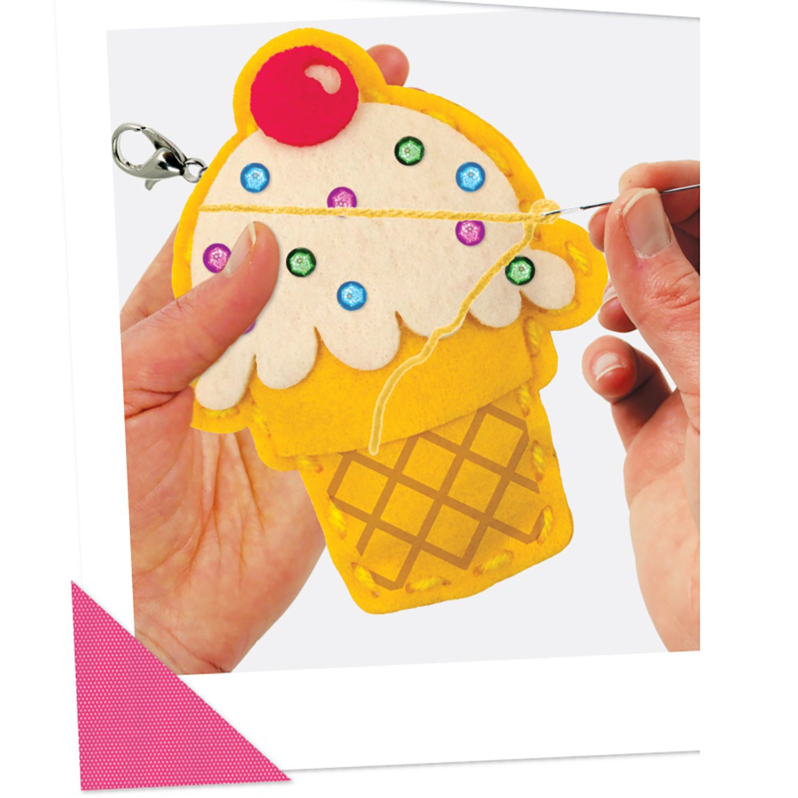 Sew Cute! Felt Ice Cream Backpack Clip Kit