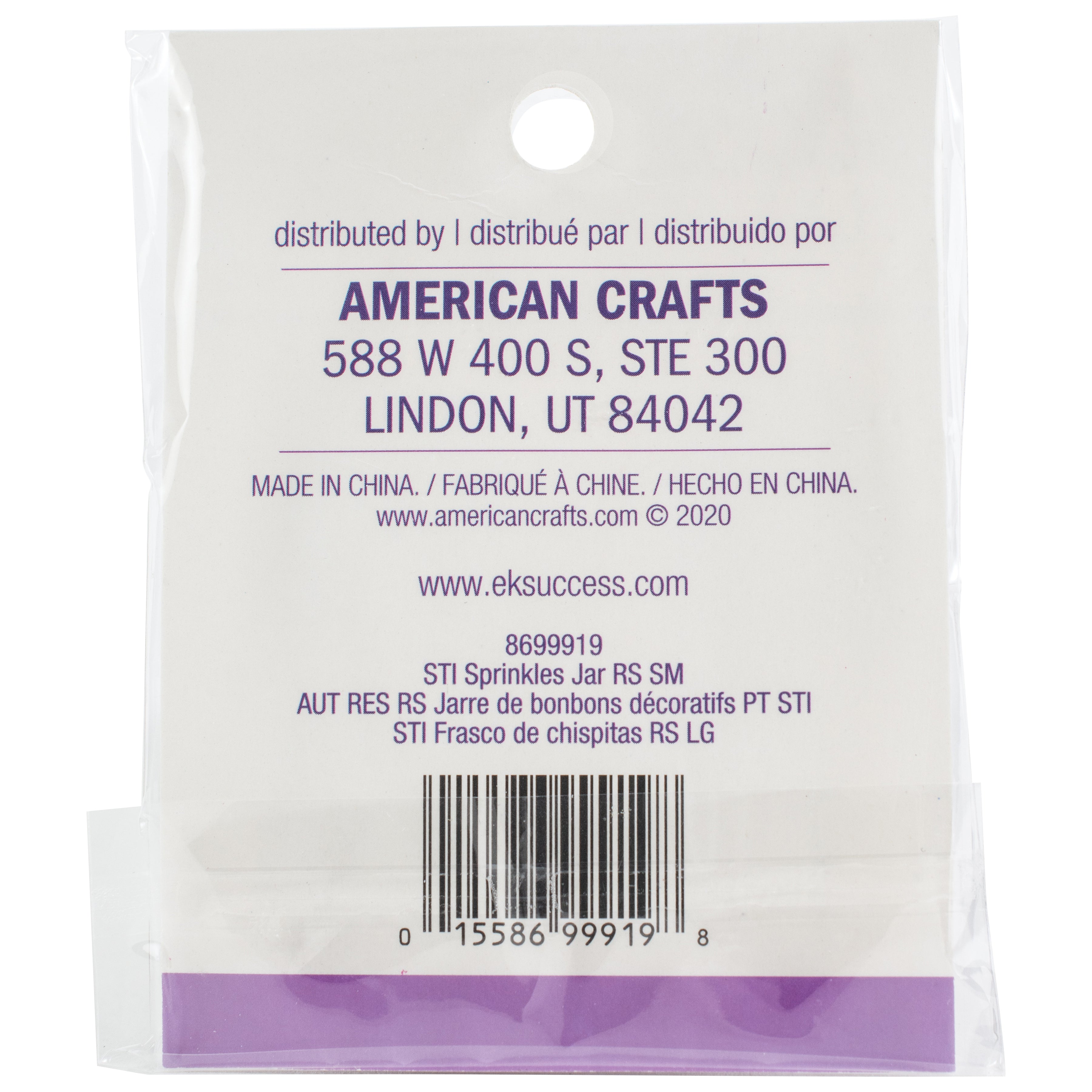 Sticko Resin Sticker - Small Sprinkles Jar, 4 Pack