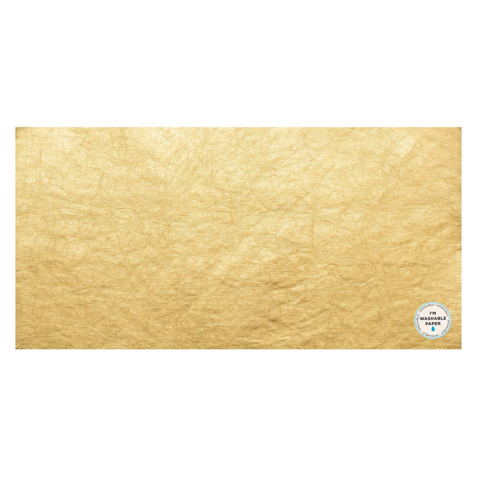 Washable Gold 12x24" Faux Leather Paper Pack