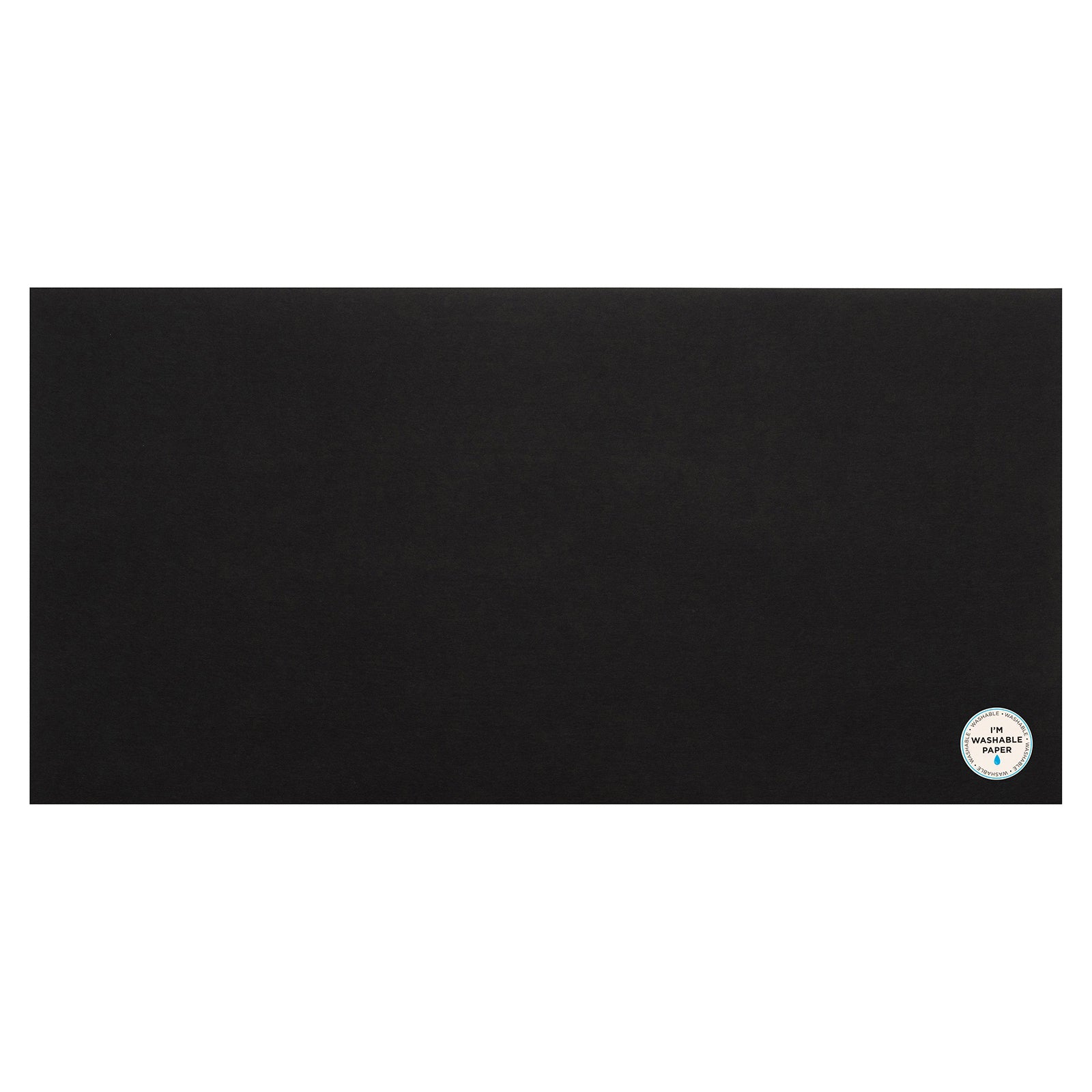 American Crafts Washable Matte Paper 12"X24"-Black