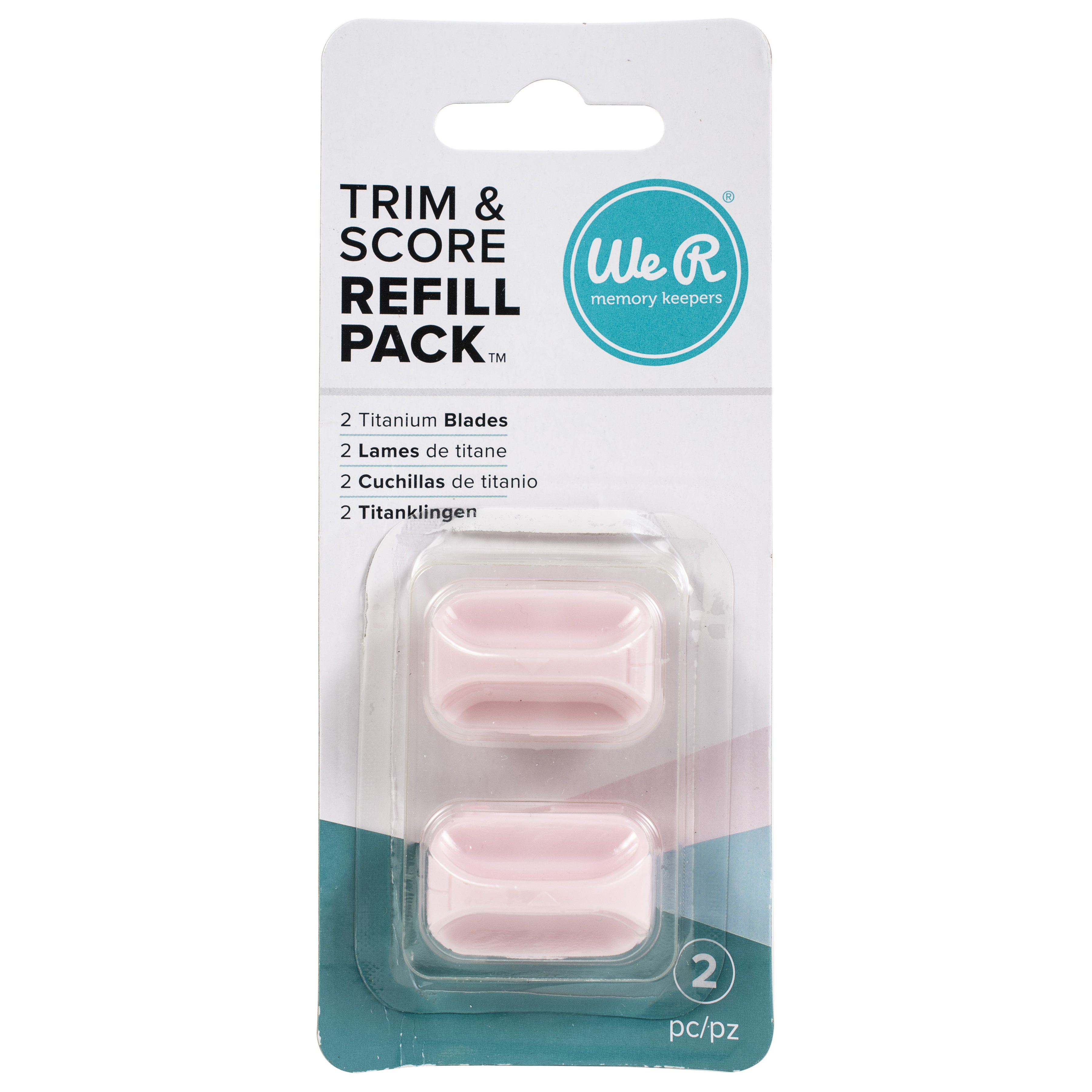 We R Trim & Score Board Titanium Replacement Blades - 2 pack