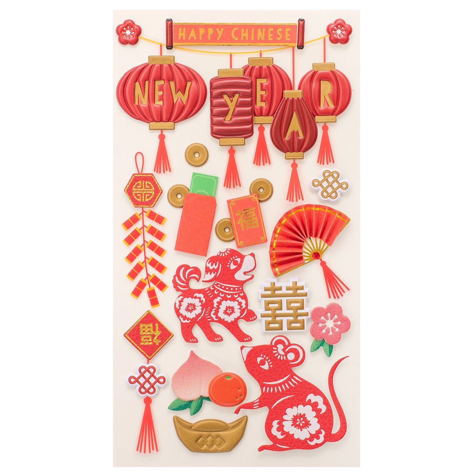 Jolee's Boutique Chinese New Year Embellishments, 14 pcs