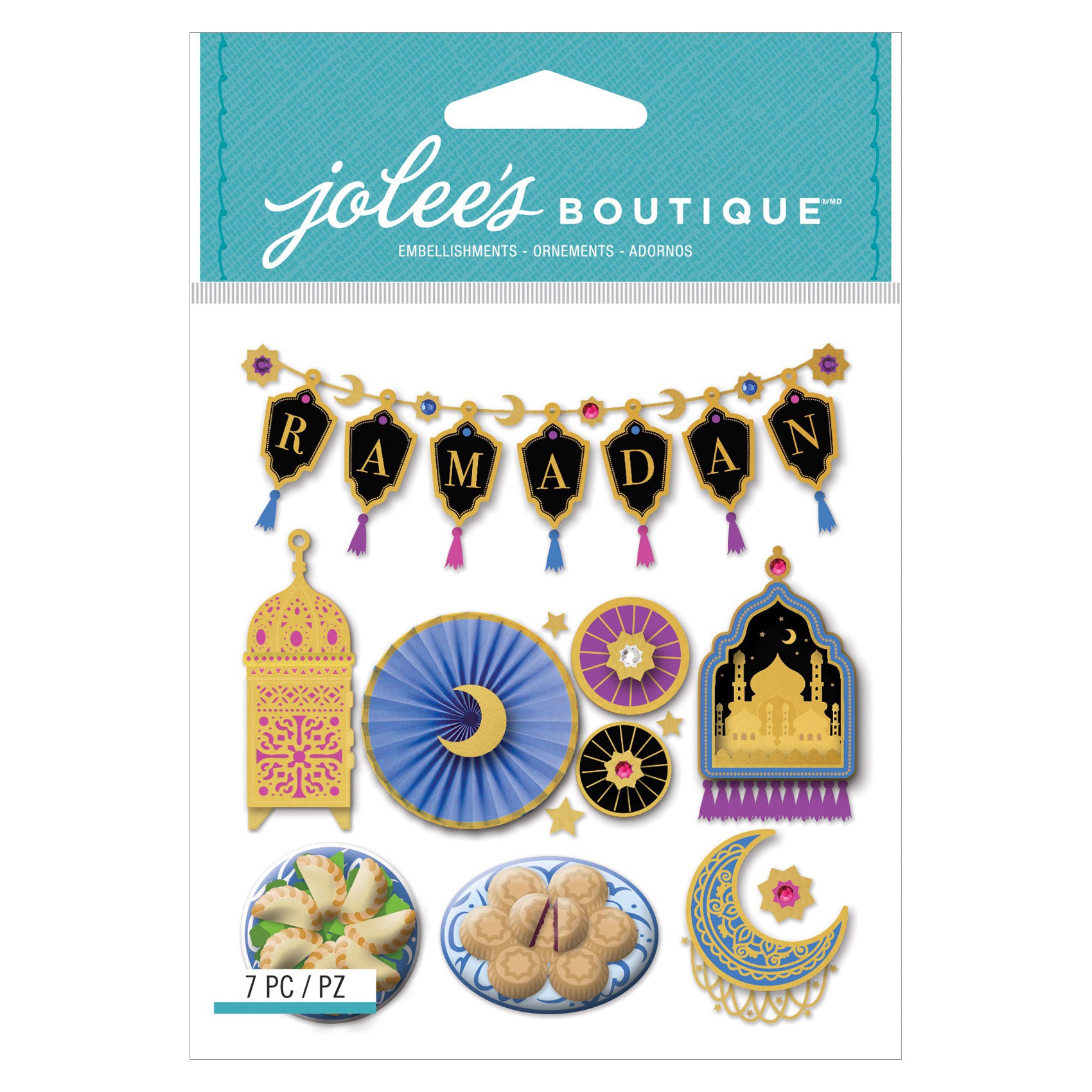 Jolee's Boutique Ramadan Embellishments, 7 pcs