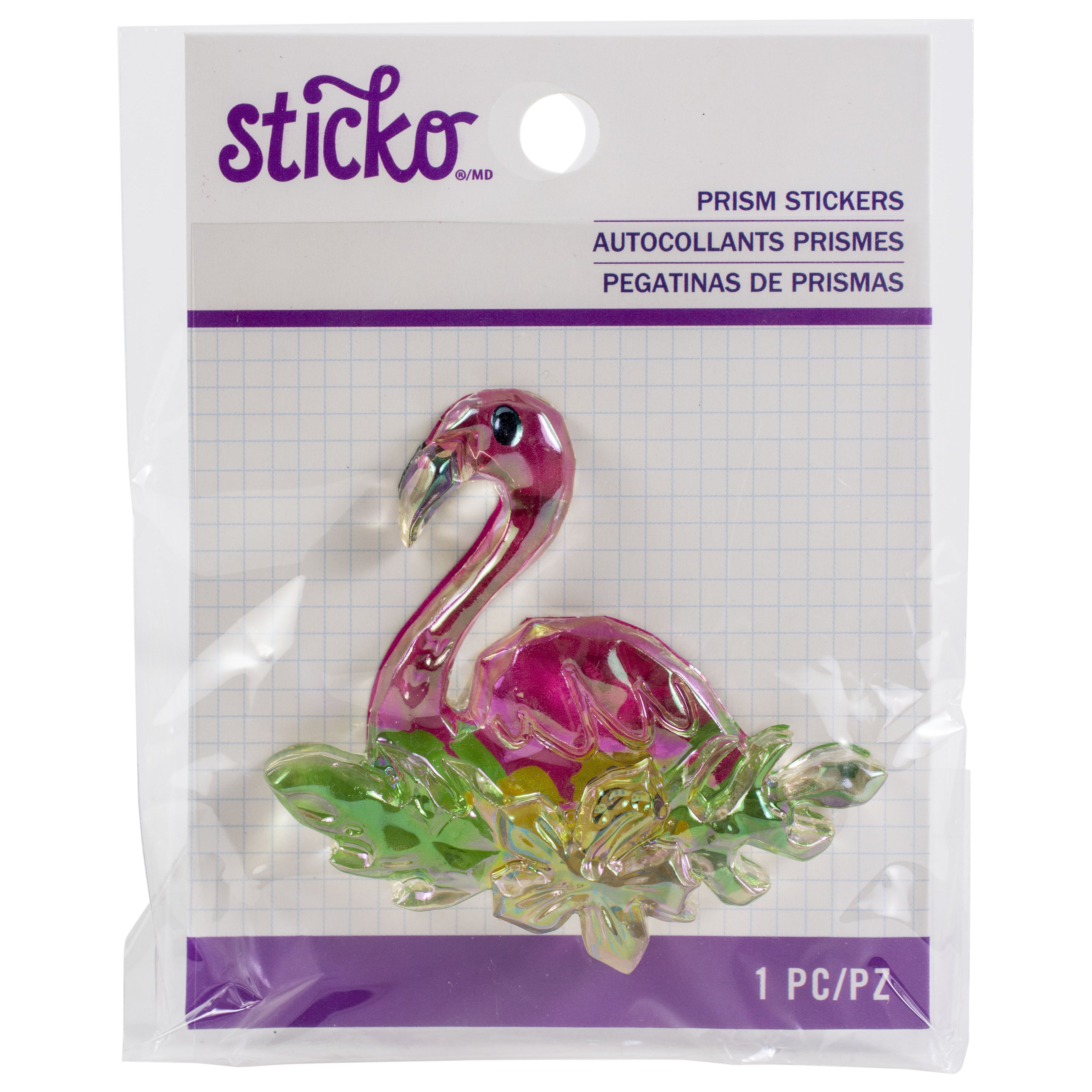 Sticko Prism Sticker - Flamingo