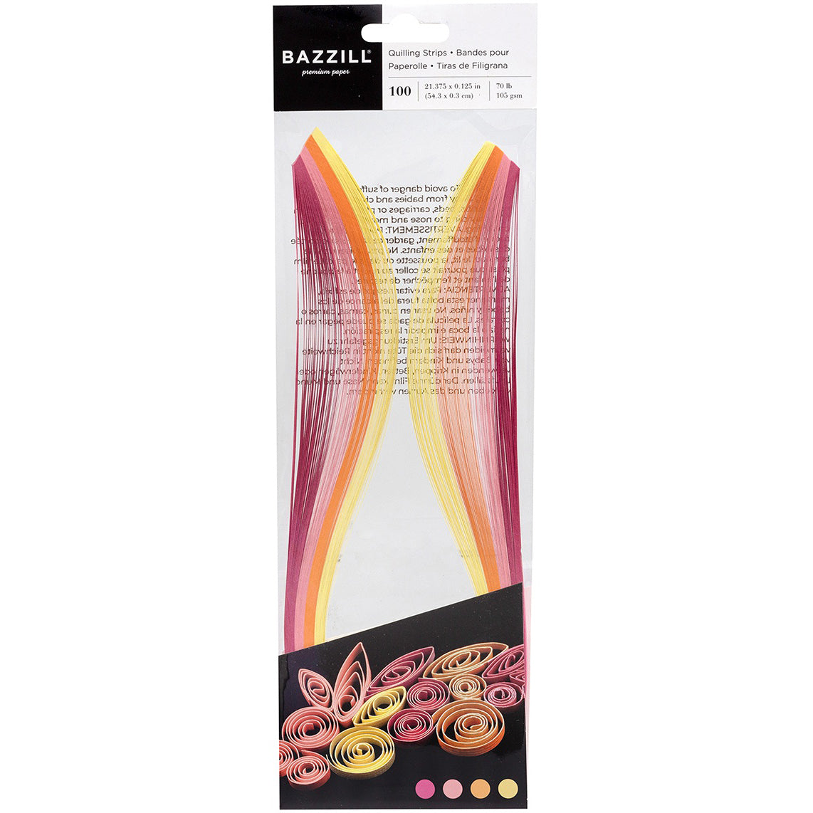 Bazzill Quilling Strip Paper Pack - 100 Pack, Available in Multiple Styles