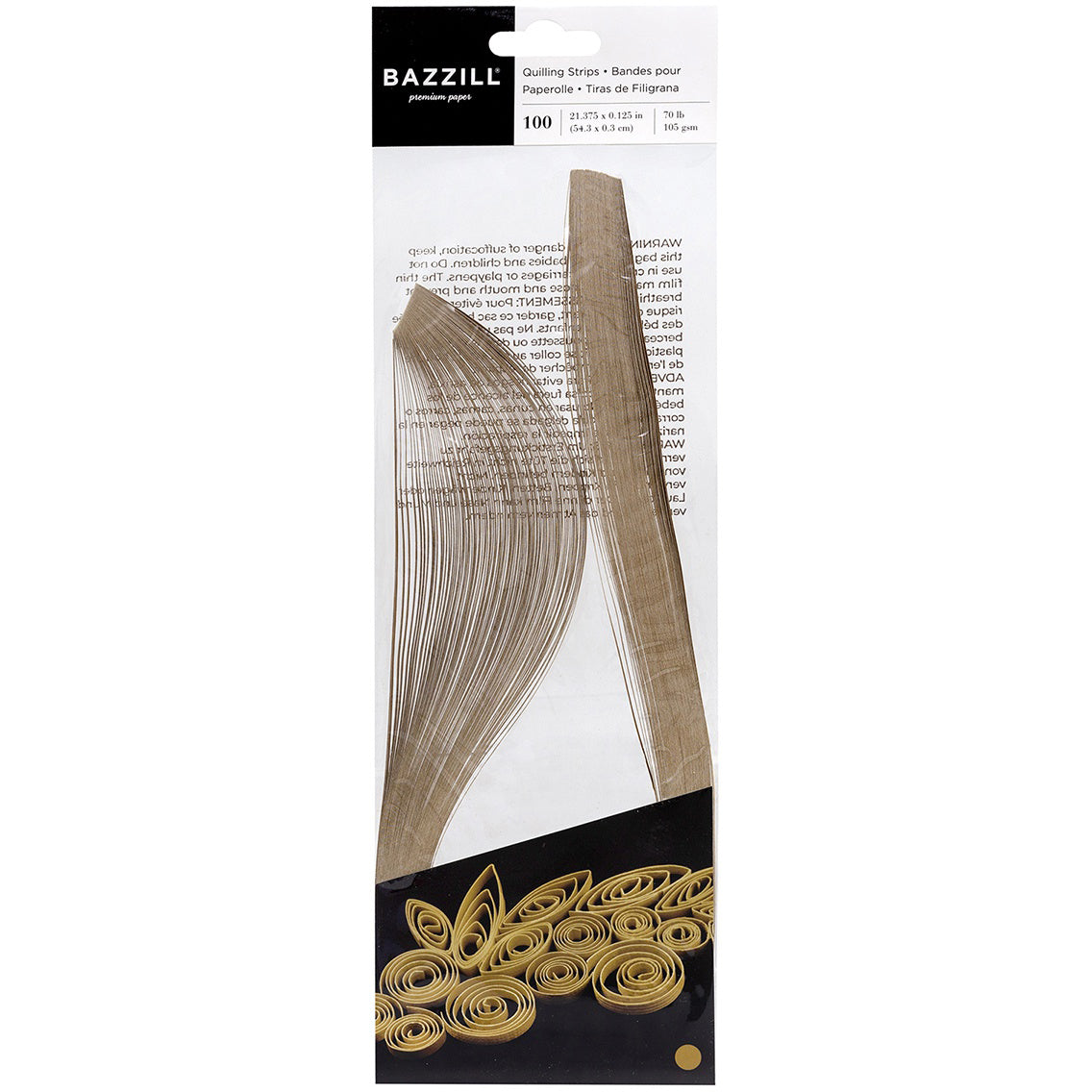 Bazzill Quilling Strip Paper Pack - 100 Pack, Available in Multiple Styles