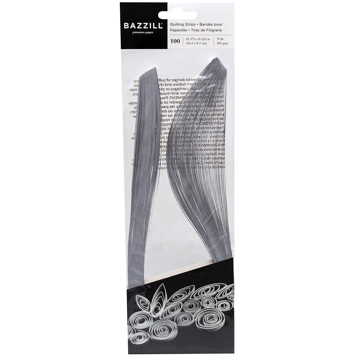Bazzill Quilling Strip Paper Pack - 100 Pack, Available in Multiple Styles
