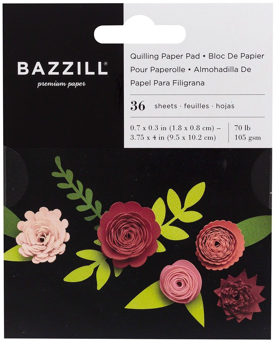 Bazzill Quilled Flowers Quilling Paper Pads
