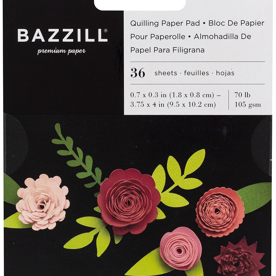 Bazzill Quilled Flowers Quilling Paper Pads