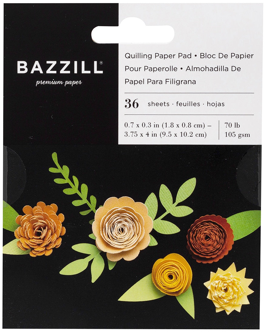 Bazzill Quilled Flowers Quilling Paper Pads