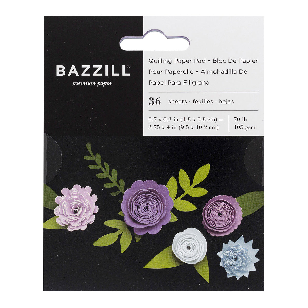 Bazzill Quilling Paper Pad 36/Pkg-Lilac
