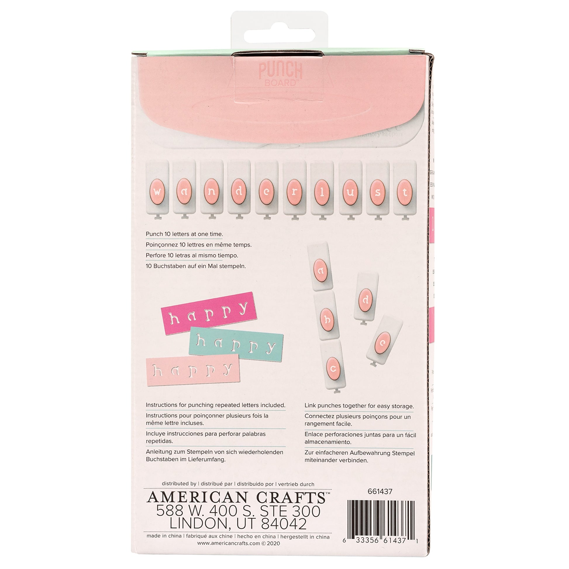 We R Makers Lower Case Alphabet Punch Board