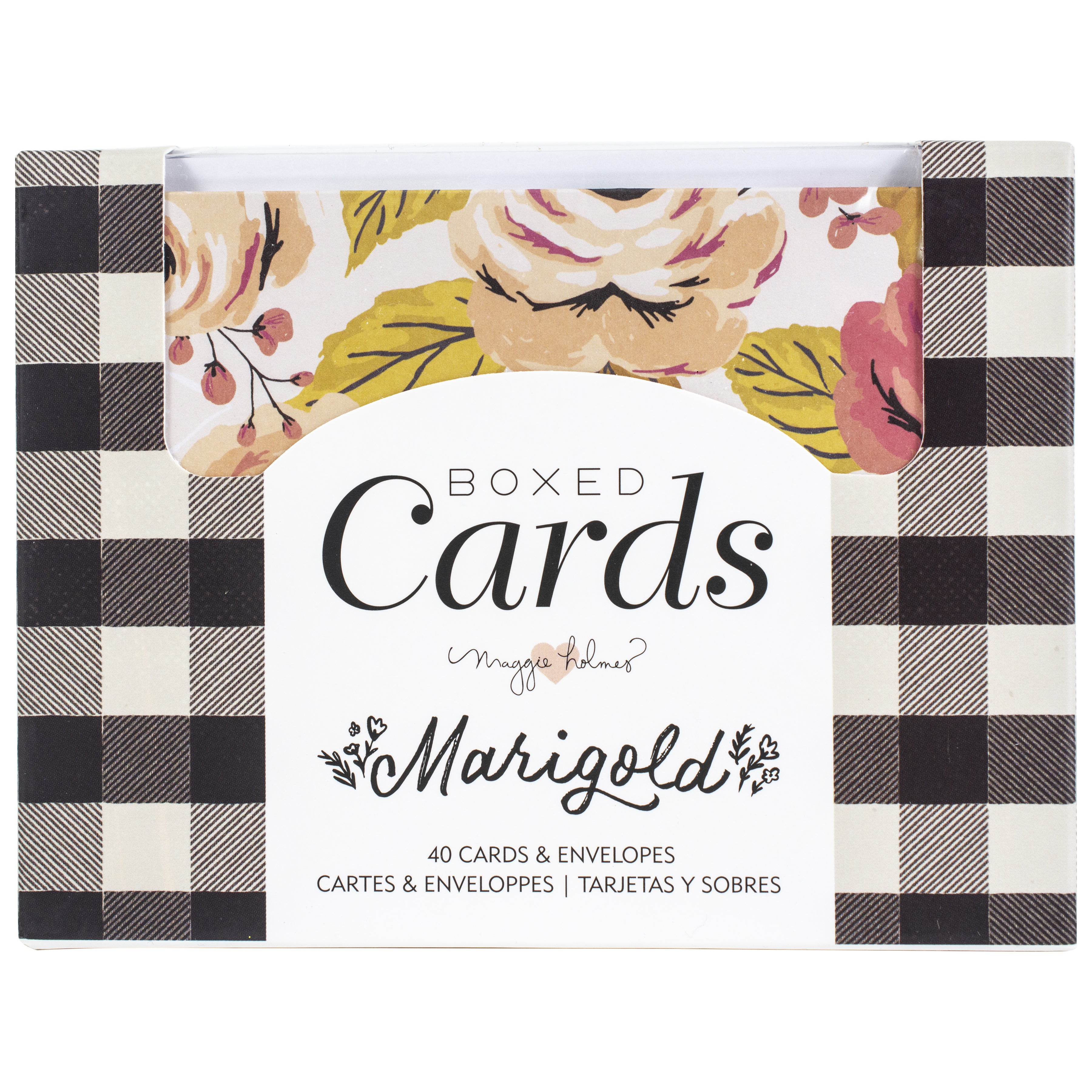 Crate Paper A2 Cards with Envelopes - Maggie Holmes Marigold, 40 pack