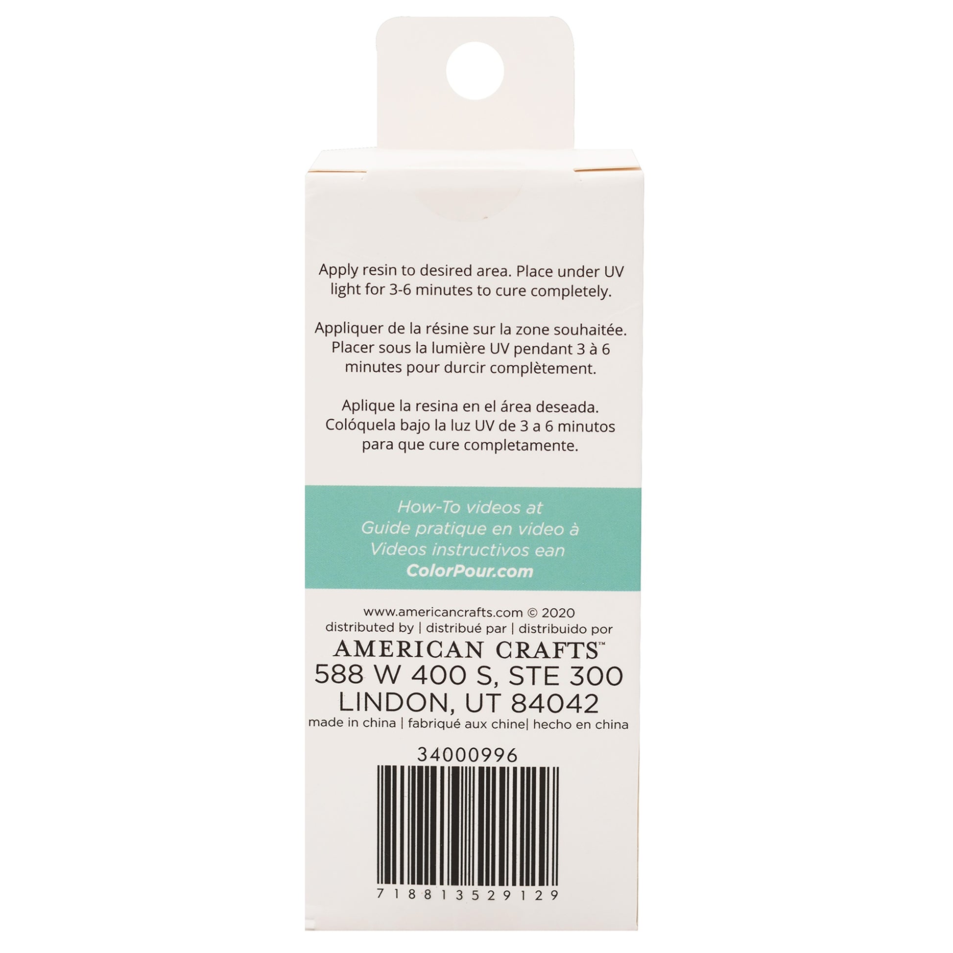 American Crafts Color Pour UV Resin - Available in Hard or Soft