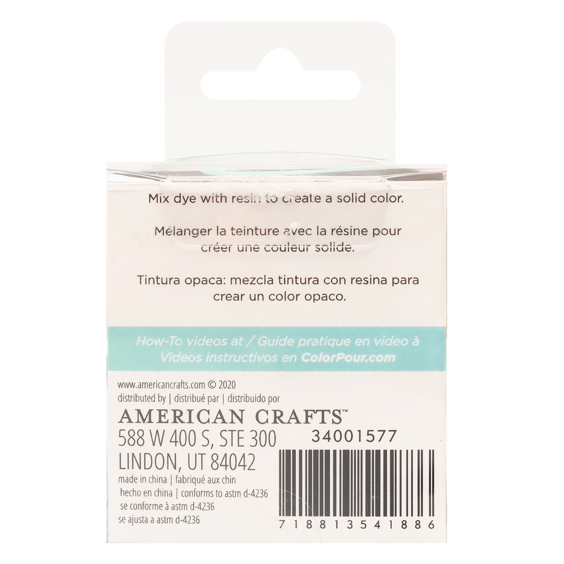 American Crafts Color Pour Resin .3oz 3 Pack - Iridescent
