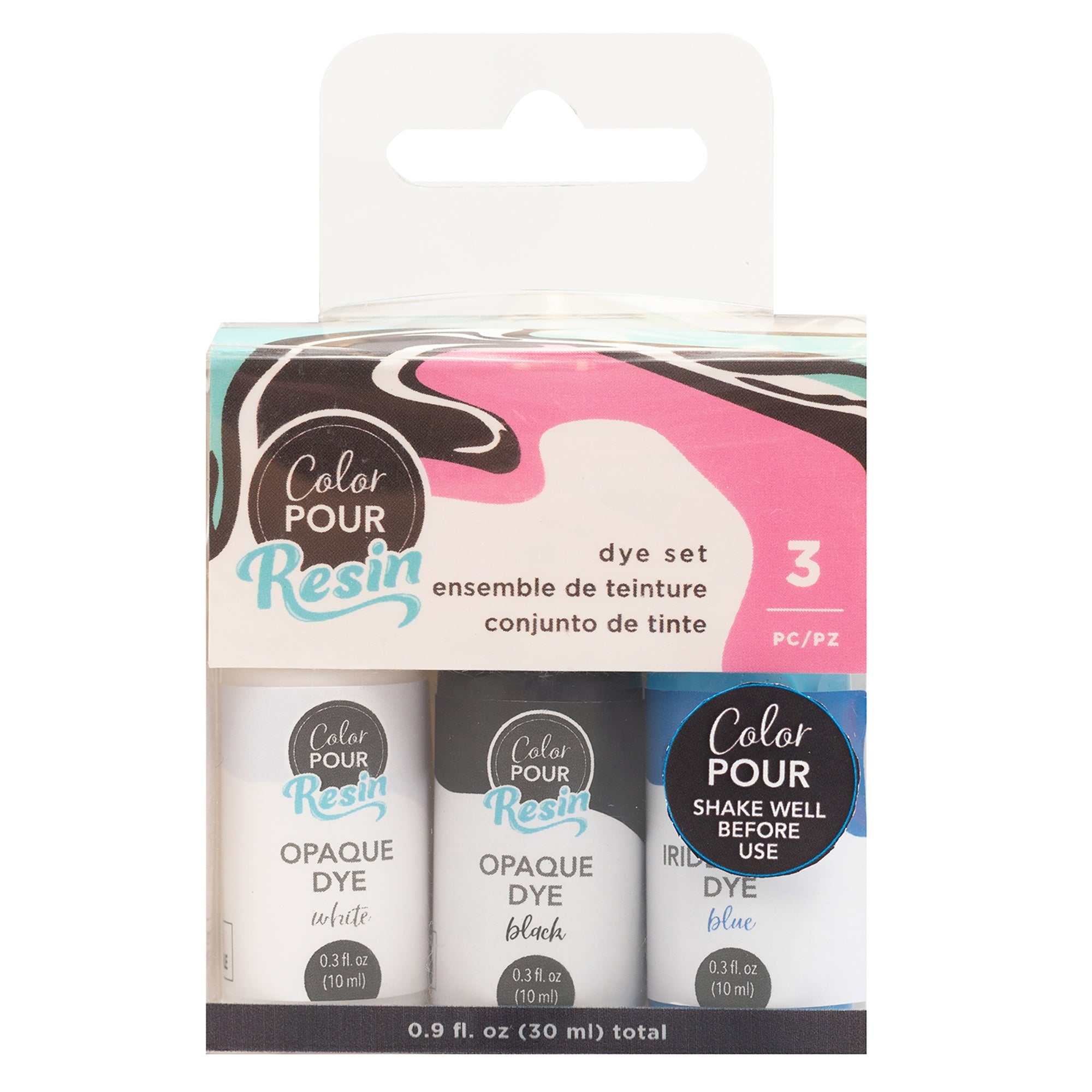 American Crafts Color Pour Resin .3oz 3 Pack - Iridescent