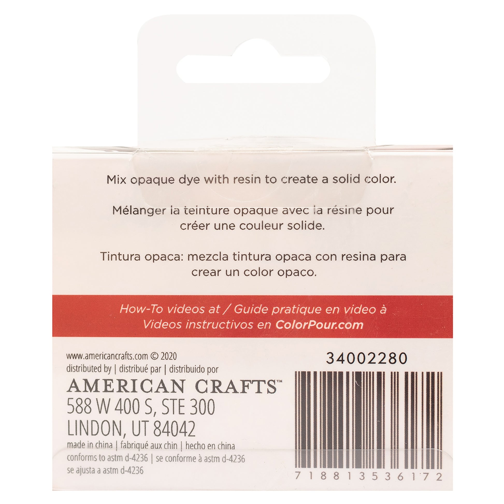American Crafts Color Pour Resin .3oz 4 Pack - Opaque - Winter