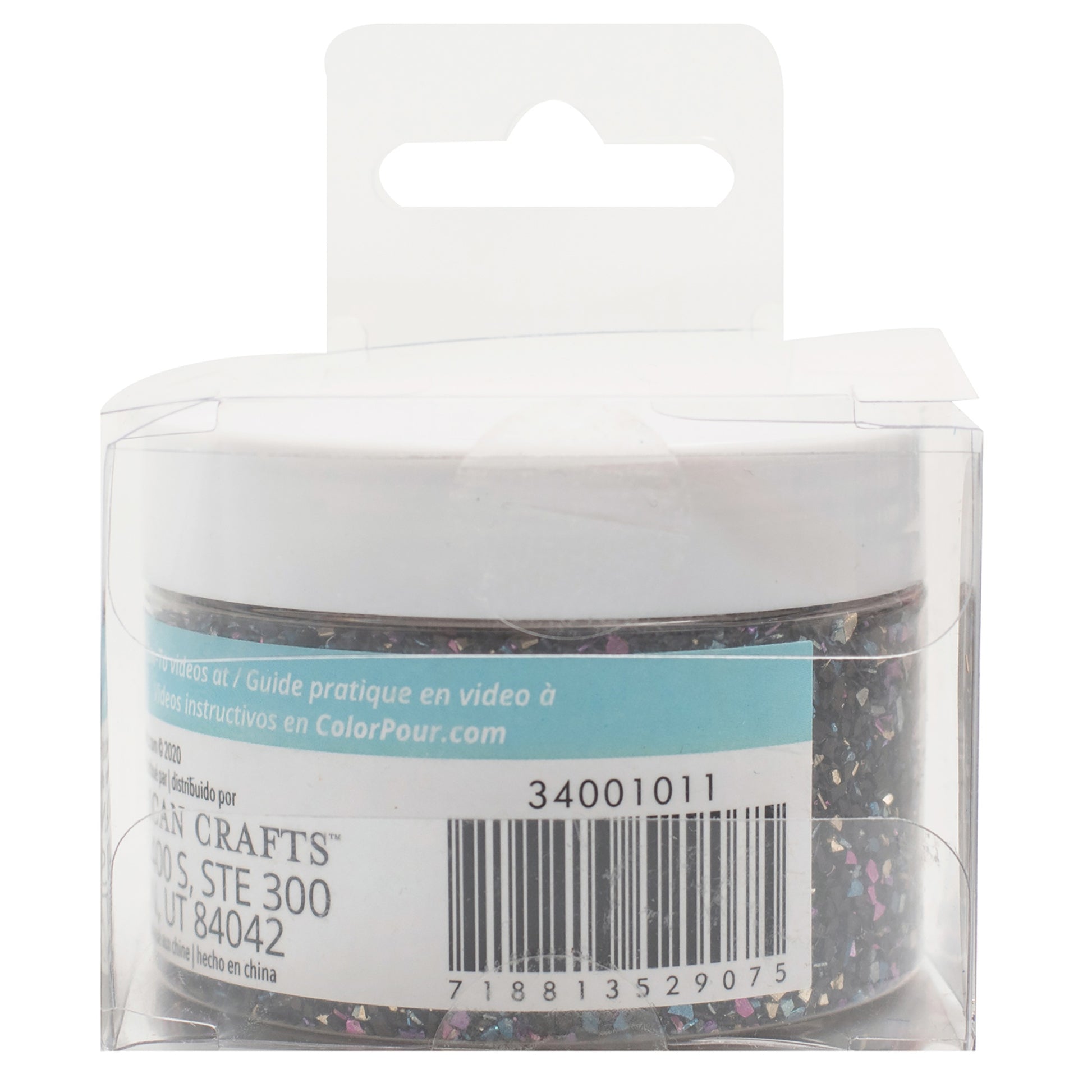 American Crafts Color Pour Mix-Ins 4.9oz-Crushed Glass - Ocean