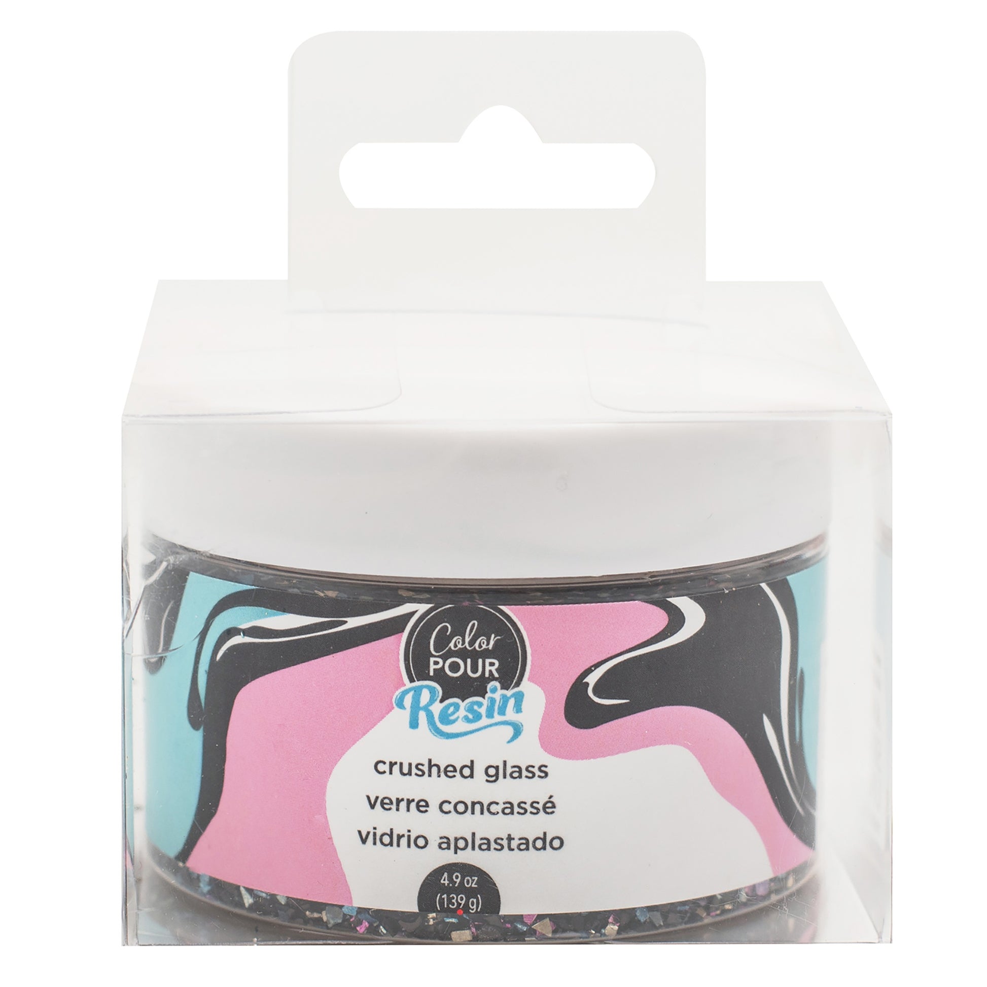 American Crafts Color Pour Mix-Ins 4.9oz-Crushed Glass - Ocean
