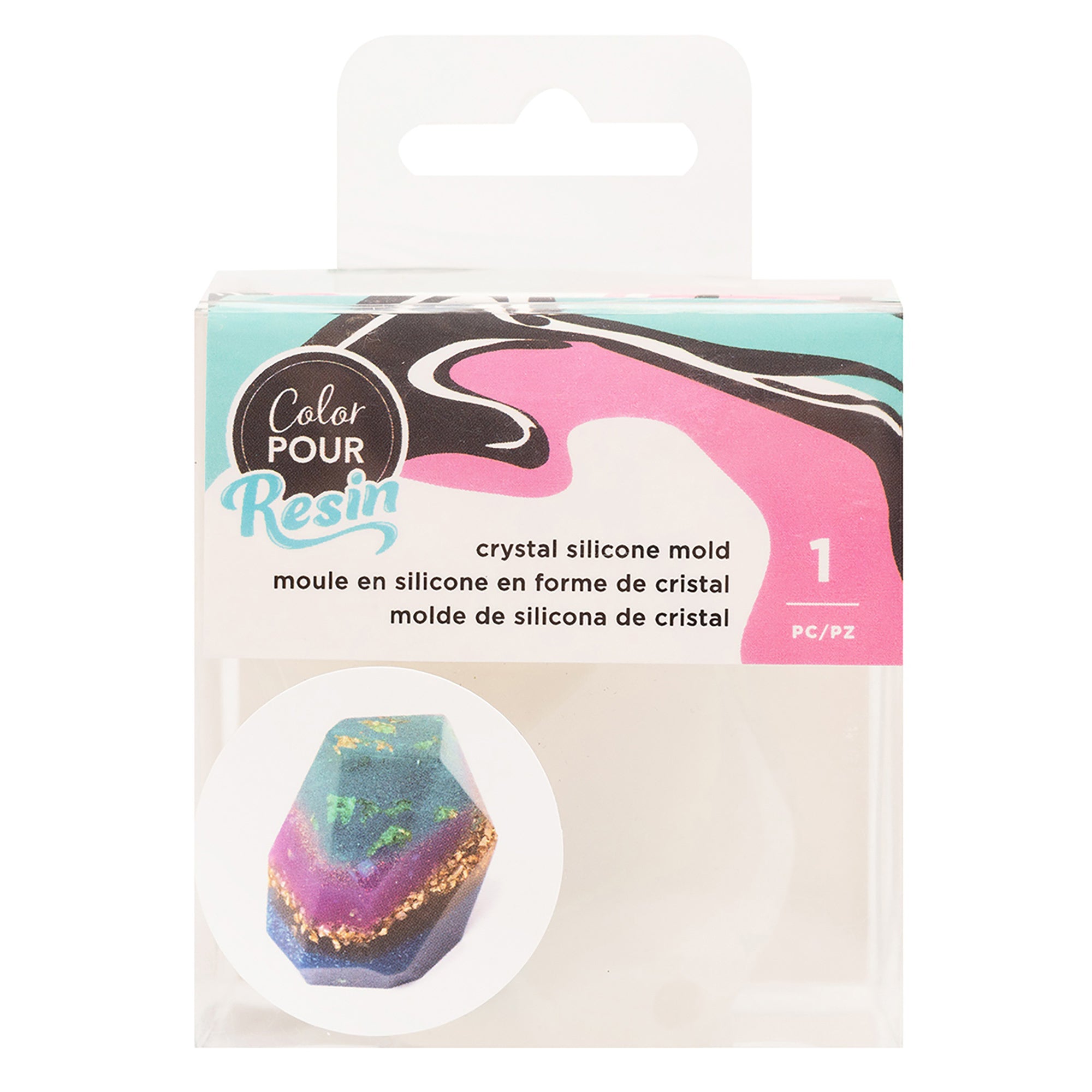 AC Color Pour Large Crystal Resin Mold