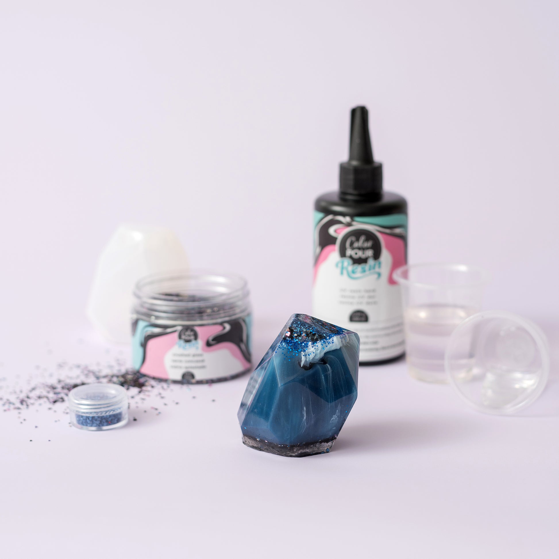 AC Color Pour Large Crystal Resin Mold