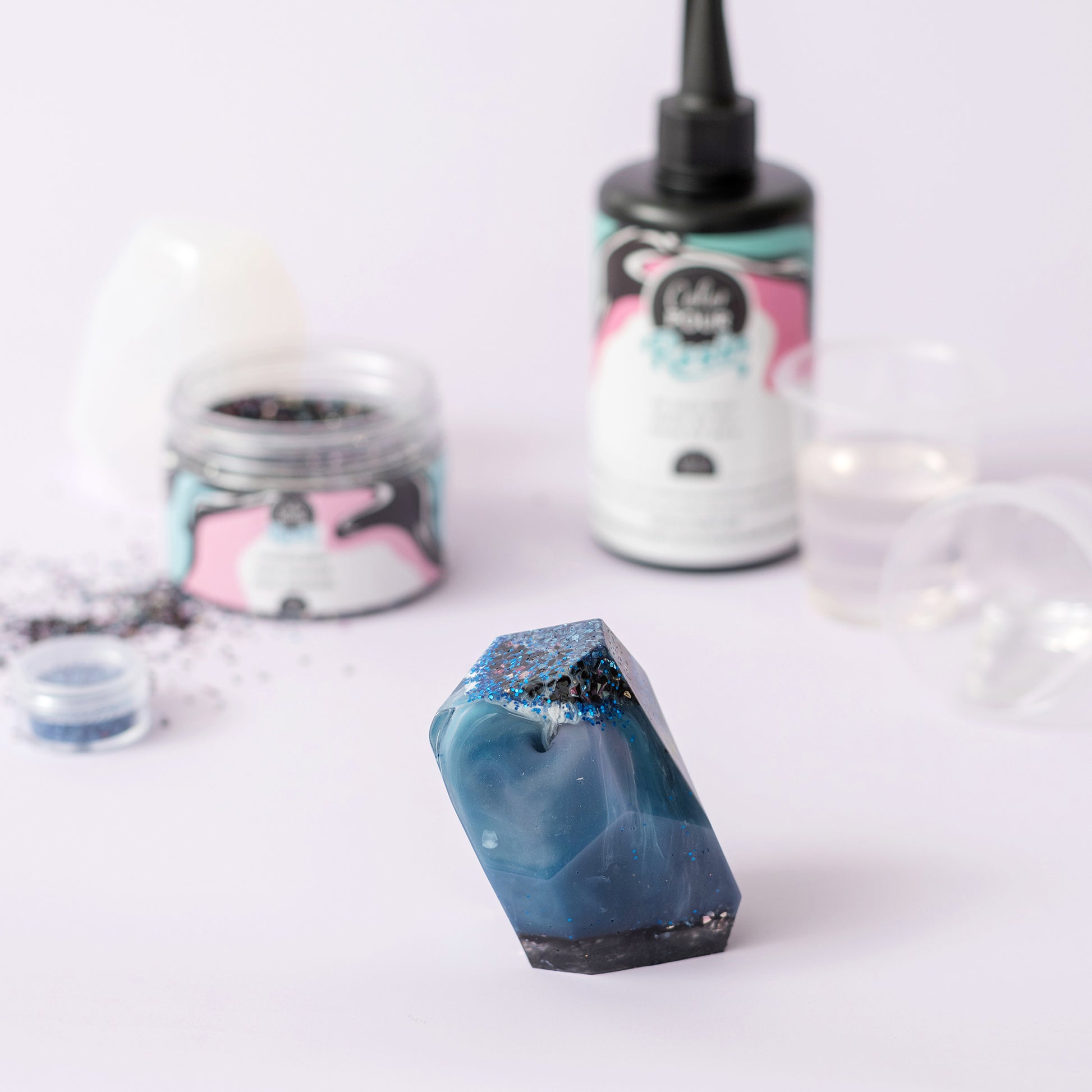 AC Color Pour Large Crystal Resin Mold