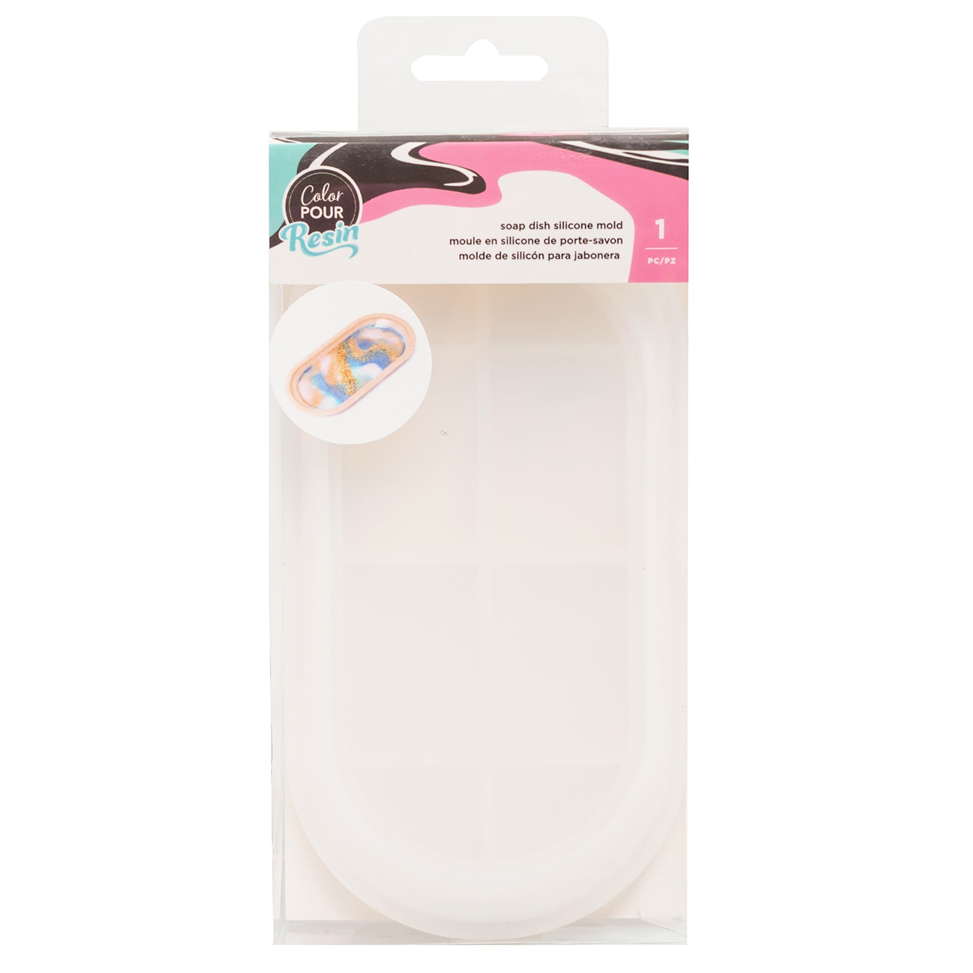AC Color Pour Soap Dish Resin Mold