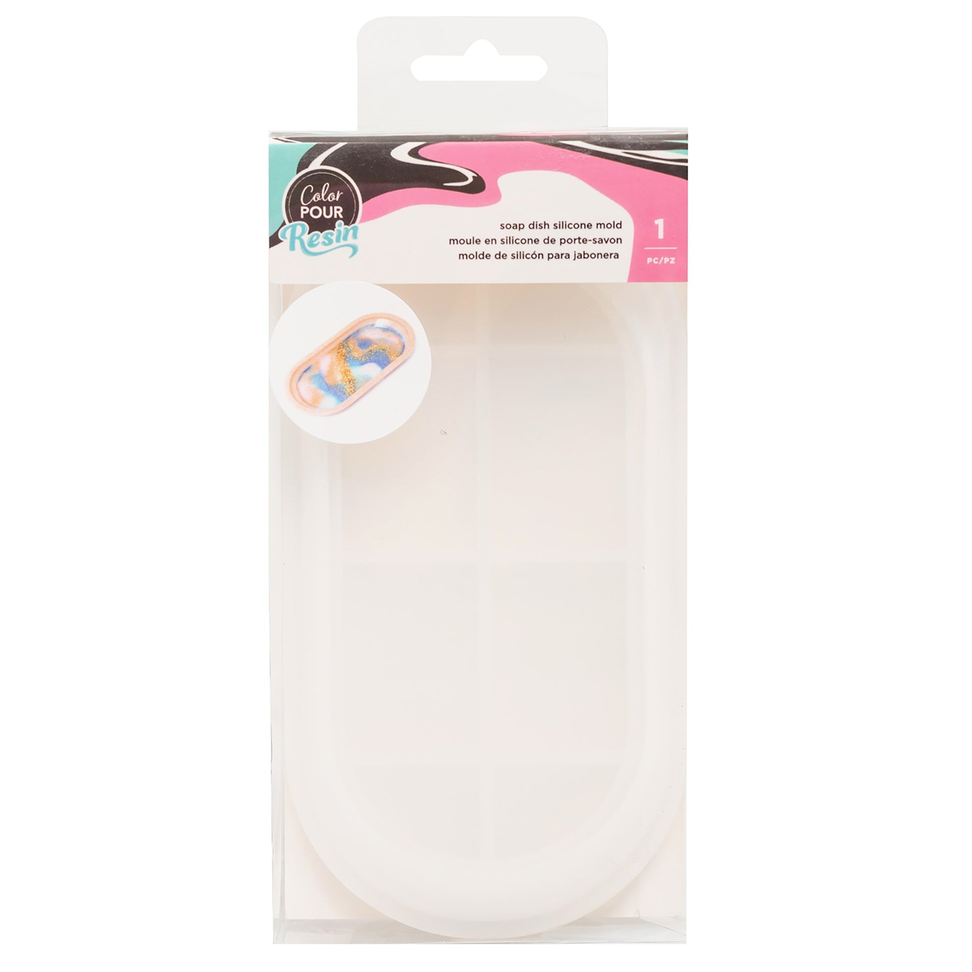 AC Color Pour Soap Dish Resin Mold