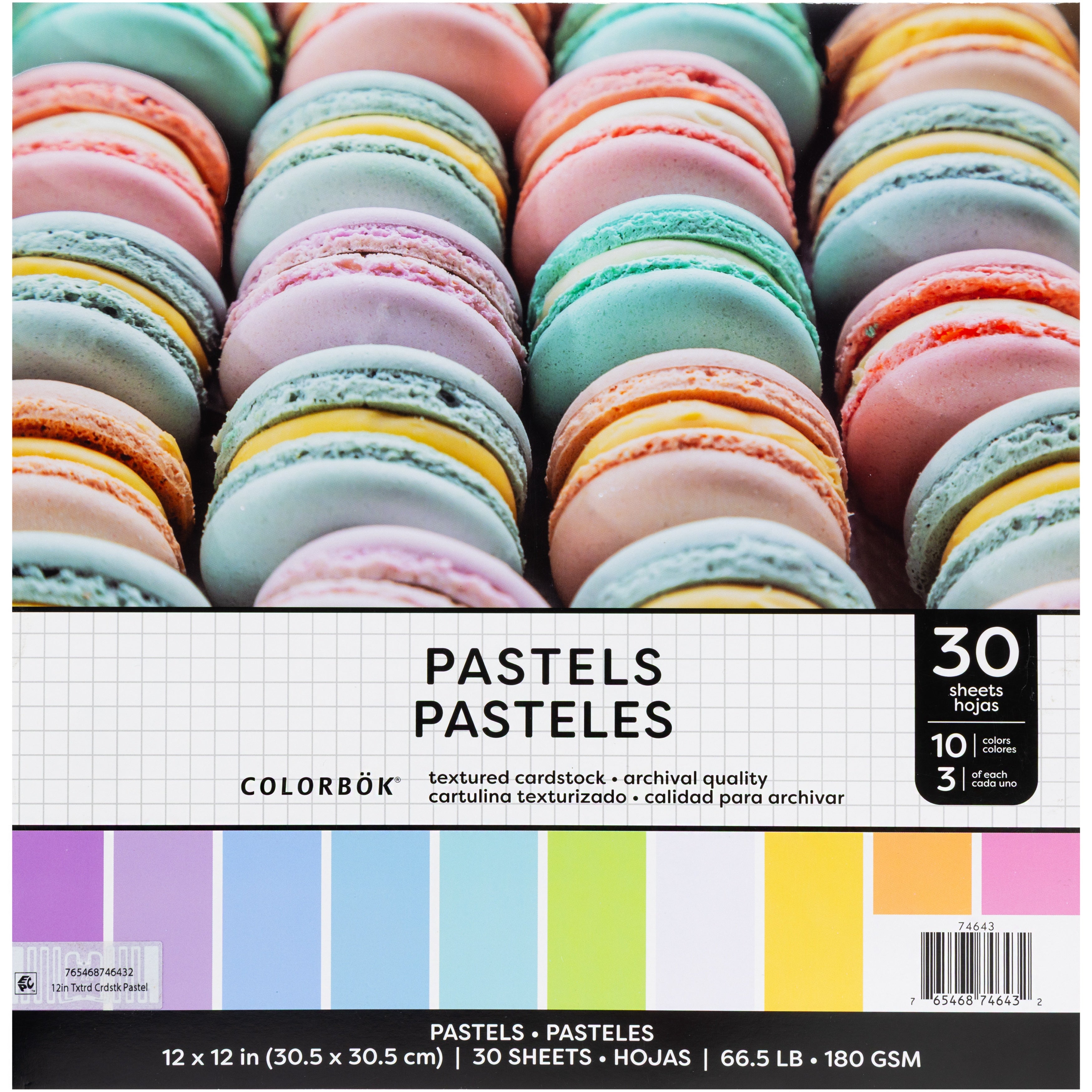 Colorbok Textured 12x12" Solid Color Cardstock Pads