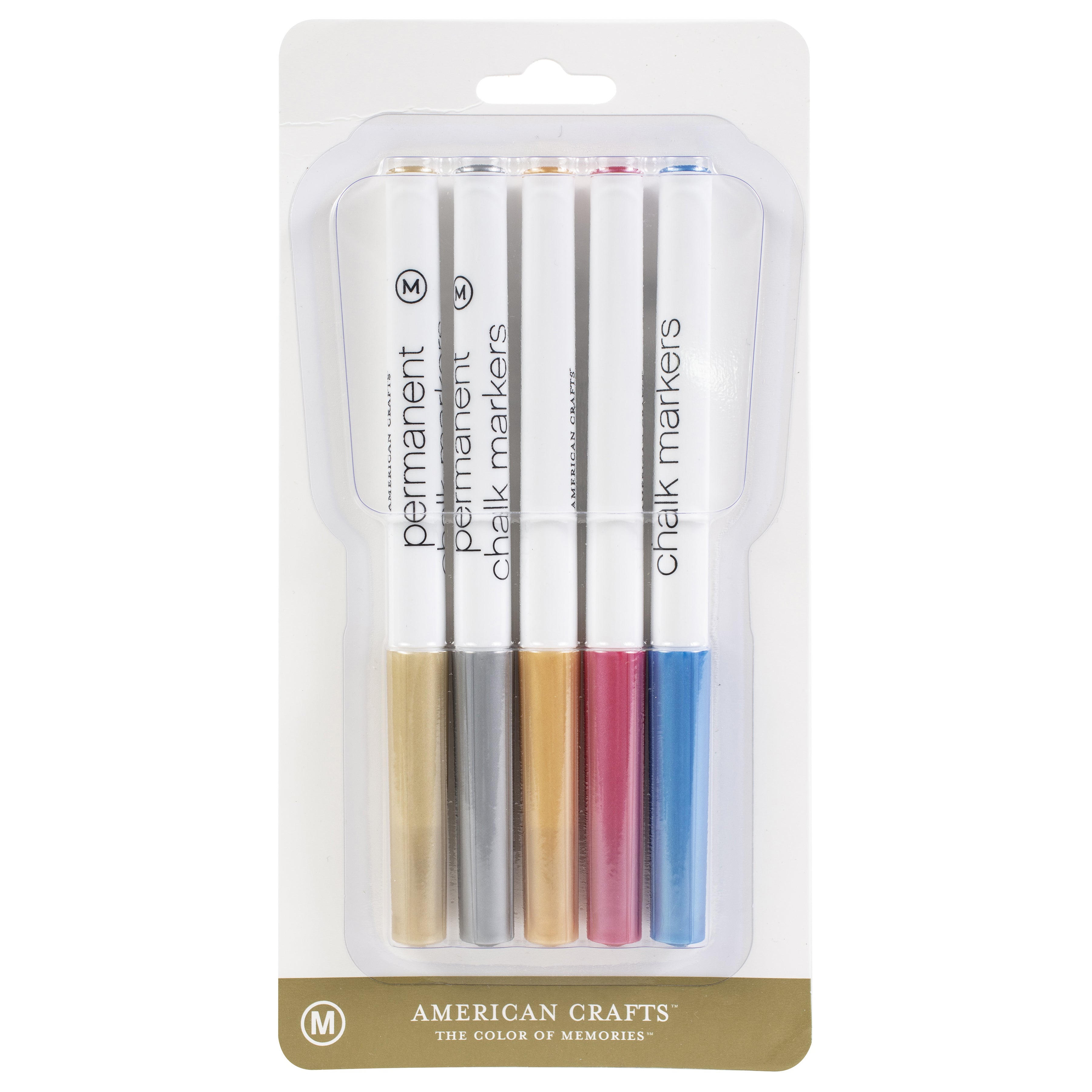 American Crafts Permanent Metallic Chalk Markers Set