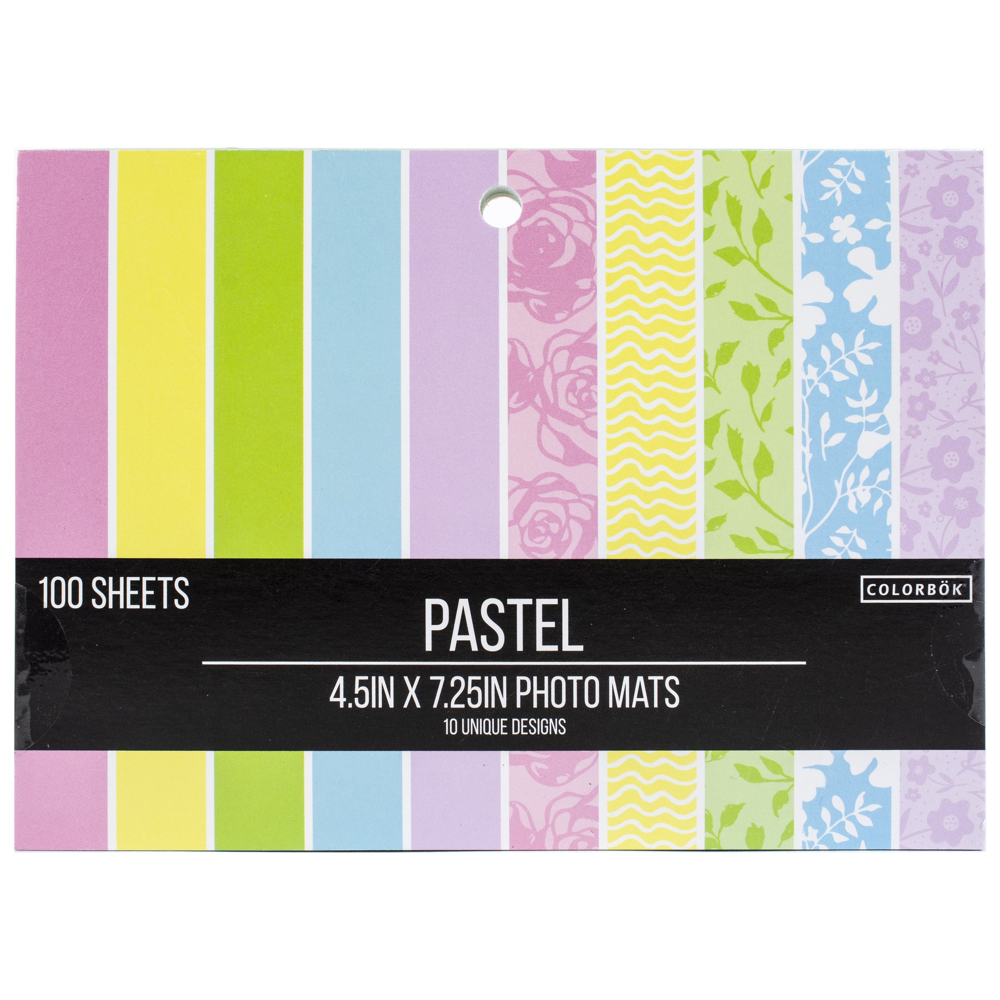 Colorbok Designer Paper 4.5x7.25" Photo Mats, 100 pack - Available in Multiple Styles