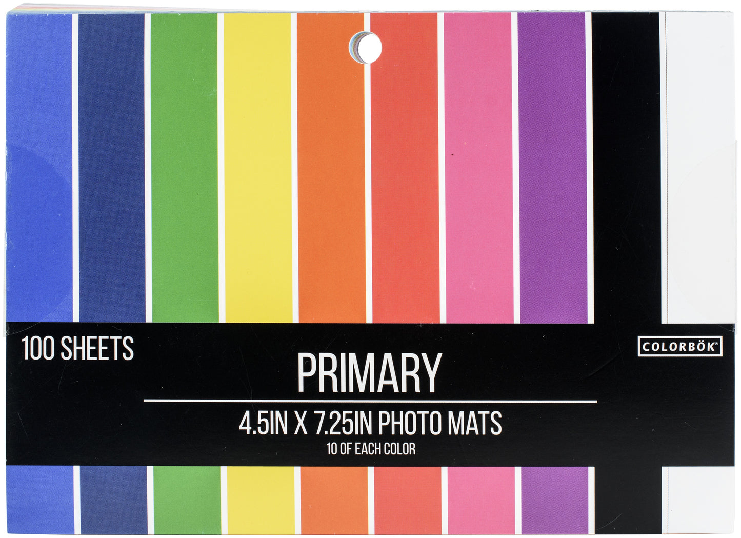 Colorbok Photo Mat 4.5"X7.25" 100/Pkg-Primary