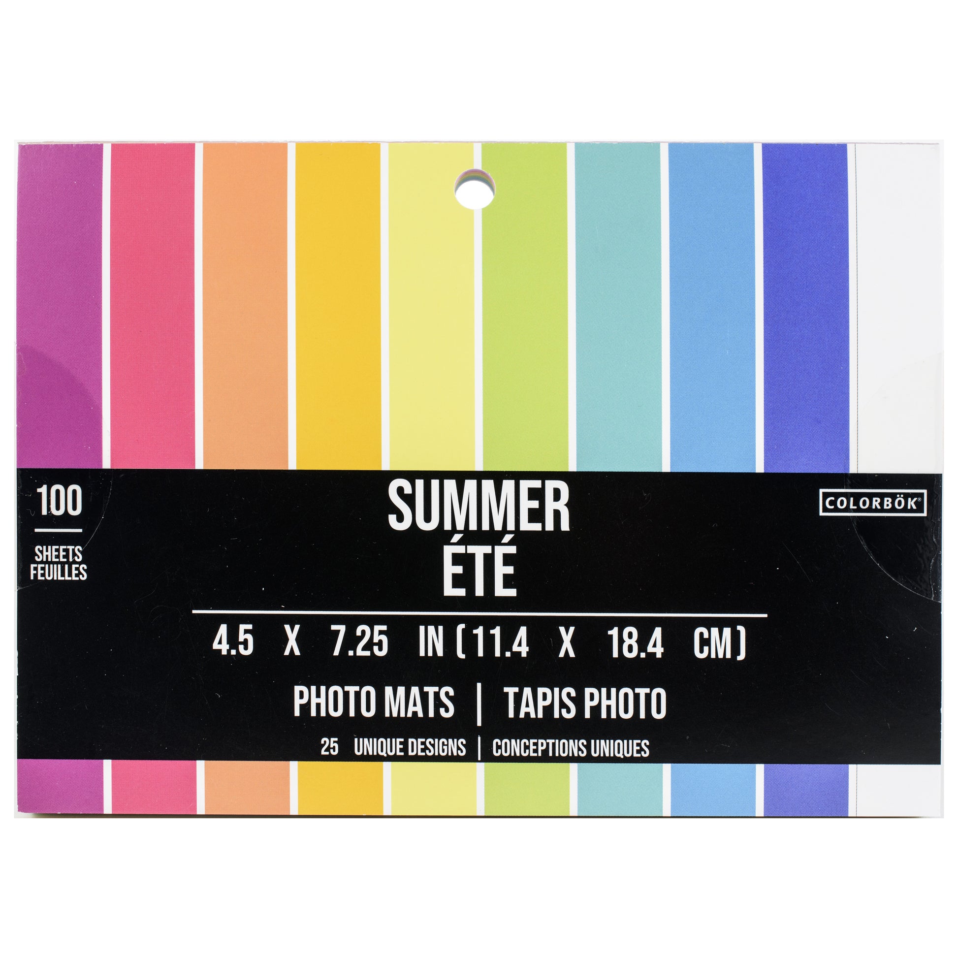 Colorbok Designer Paper 4.5x7.25" Photo Mats, 100 pack - Available in Multiple Styles