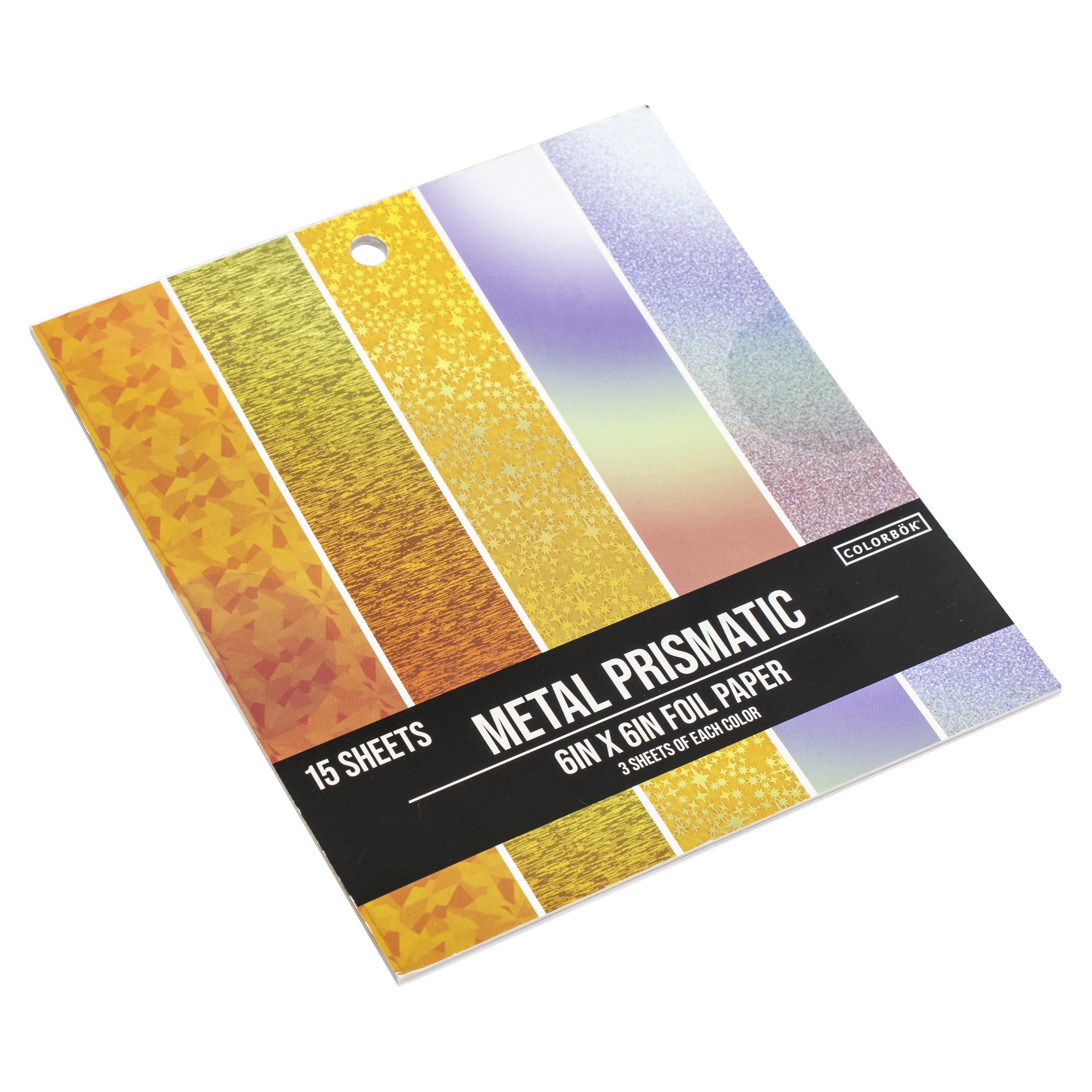 Colorbok Metal Prismatic 6x6" Foil Paper Pad