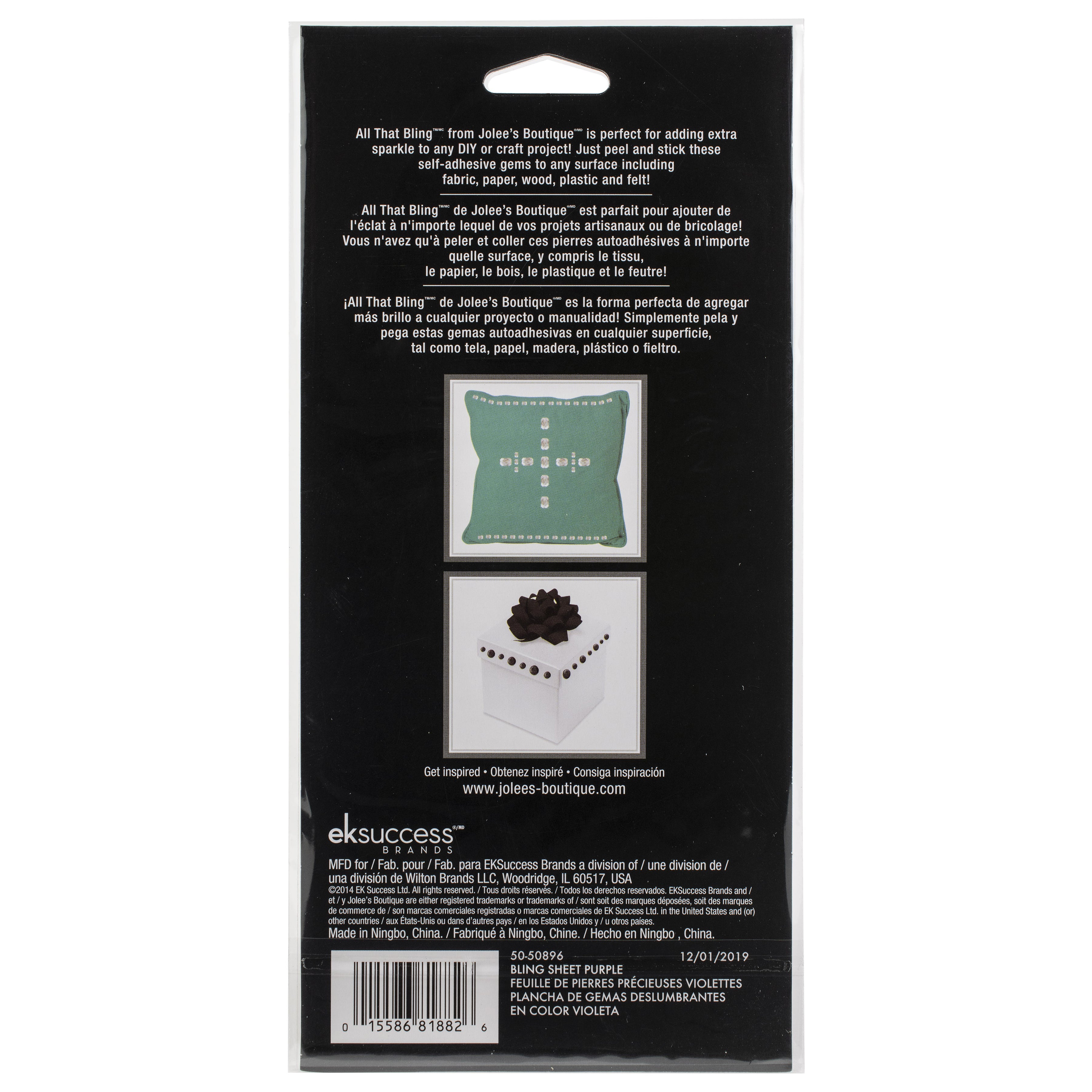 Jolee's Boutique All That Bling Purple Adhesive Gems - 24 pack