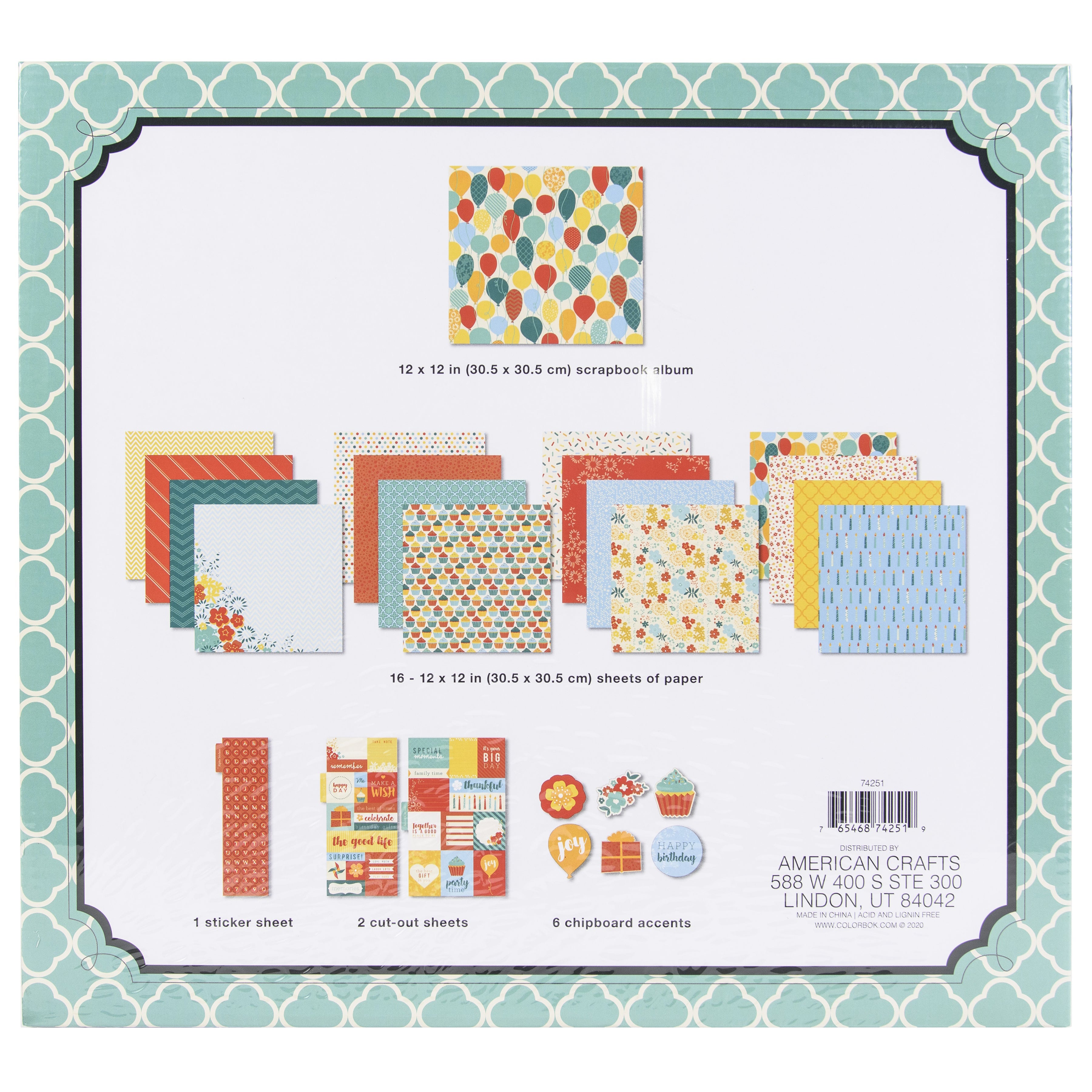Colorbok Scrapbook Box Kit - Celebration