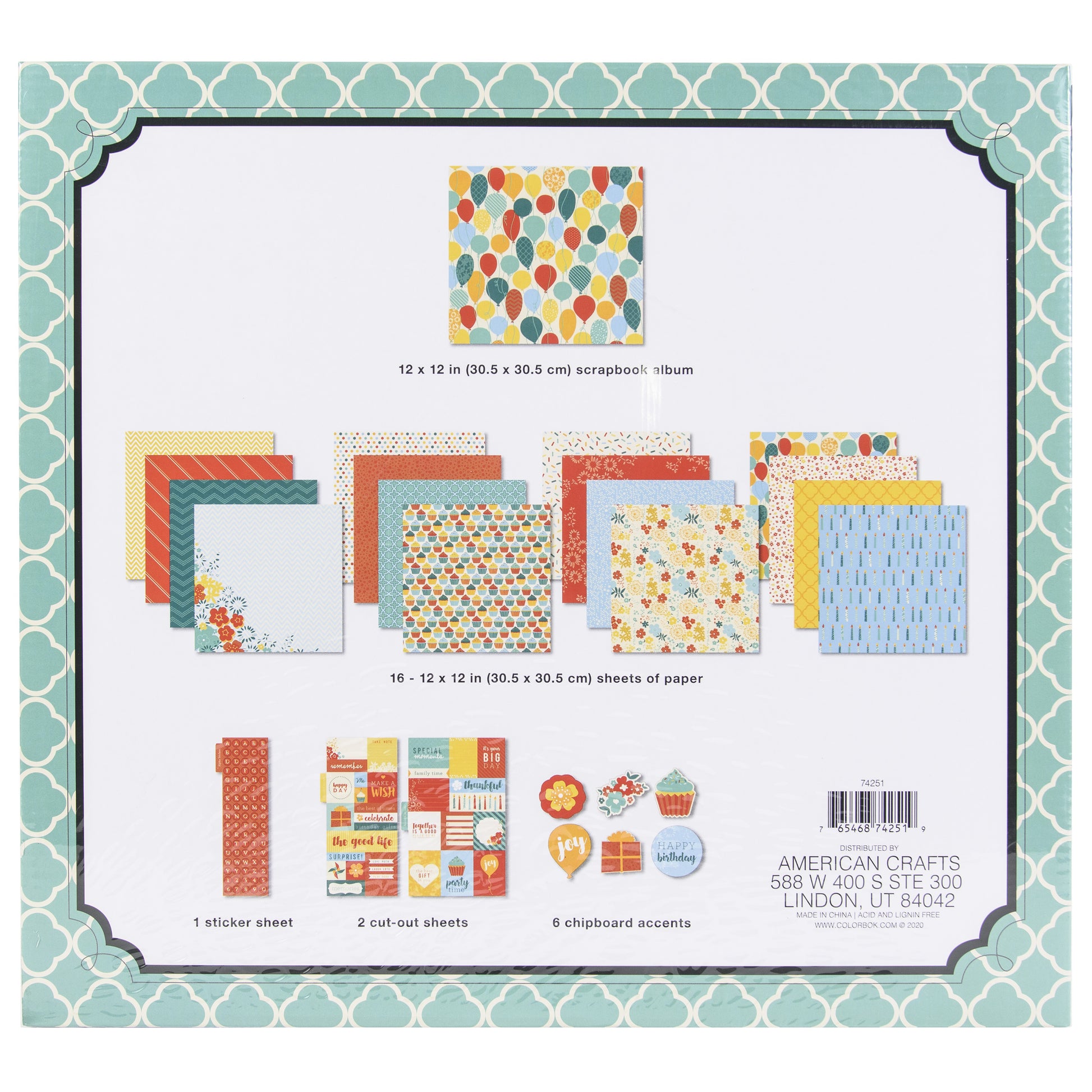 Colorbok Scrapbook Box Kit - Celebration