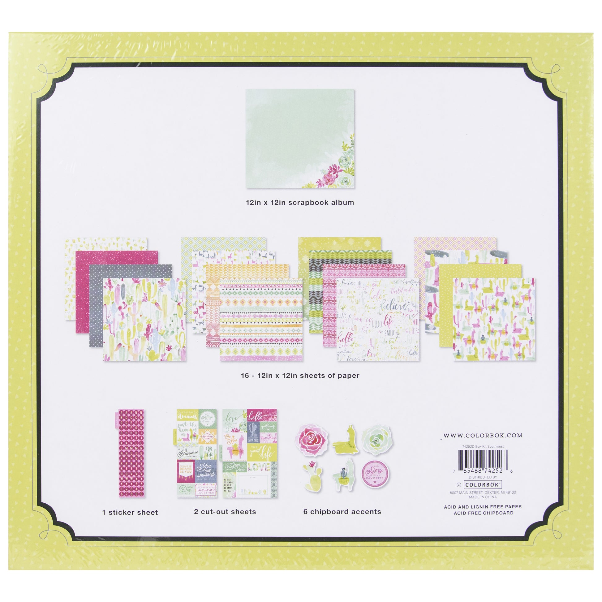 Colorbok Scrapbook Box Kit - Southwest