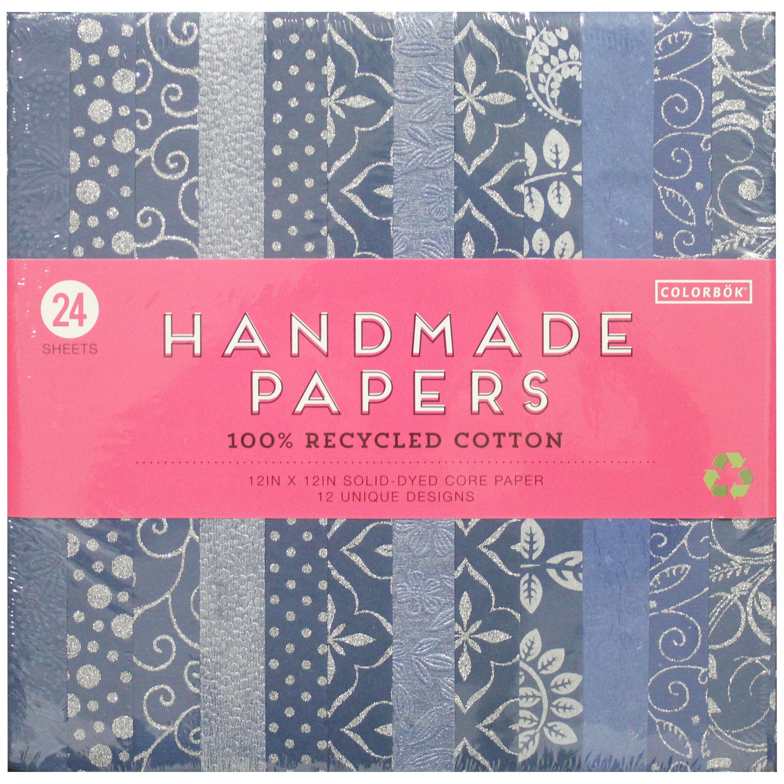 Colorbok Homemade 12x12" Cardstock Pad - 24 Sheets, Assorted Styles