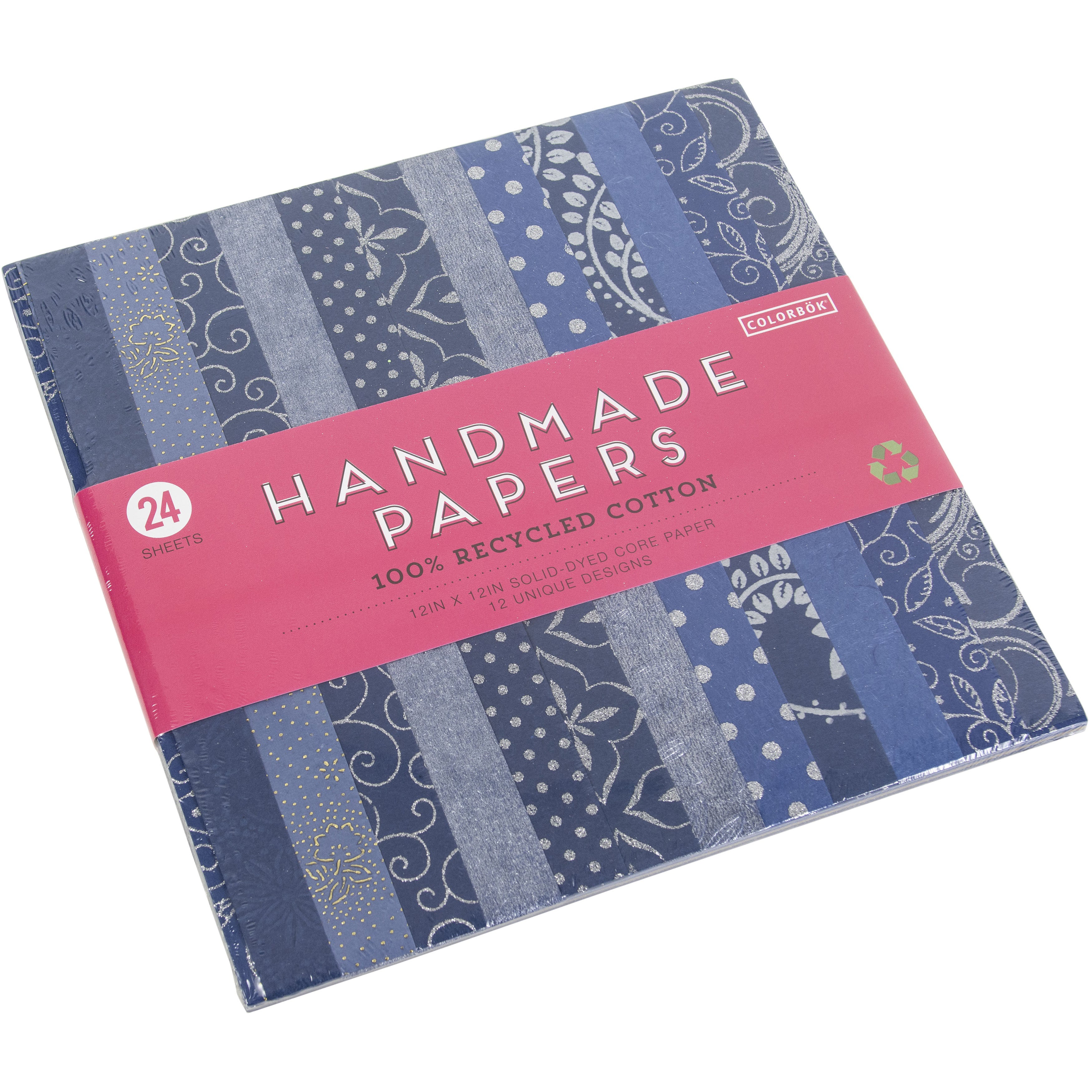 Colorbok Homemade 12x12" Cardstock Pad - 24 Sheets, Assorted Styles