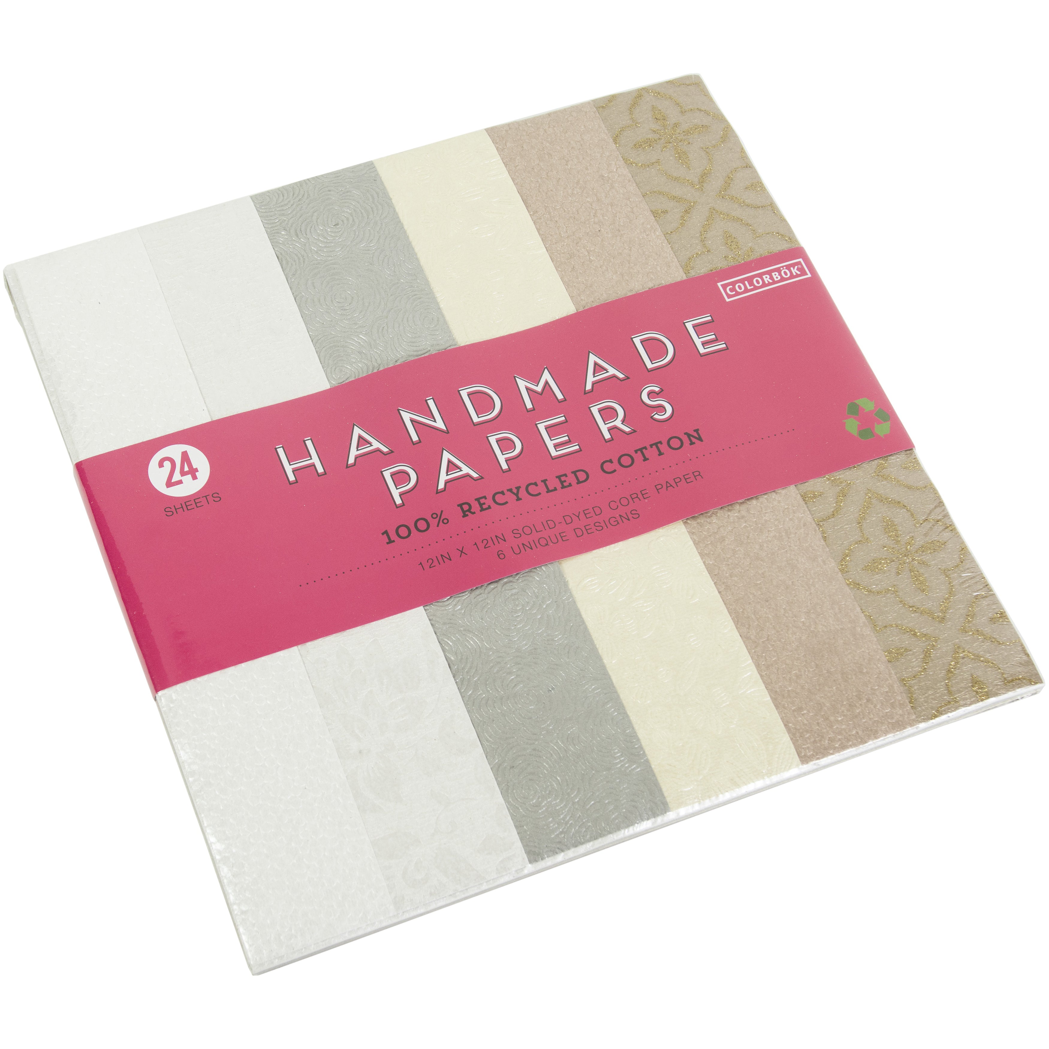 Colorbok Homemade 12x12" Cardstock Pad - 24 Sheets, Assorted Styles