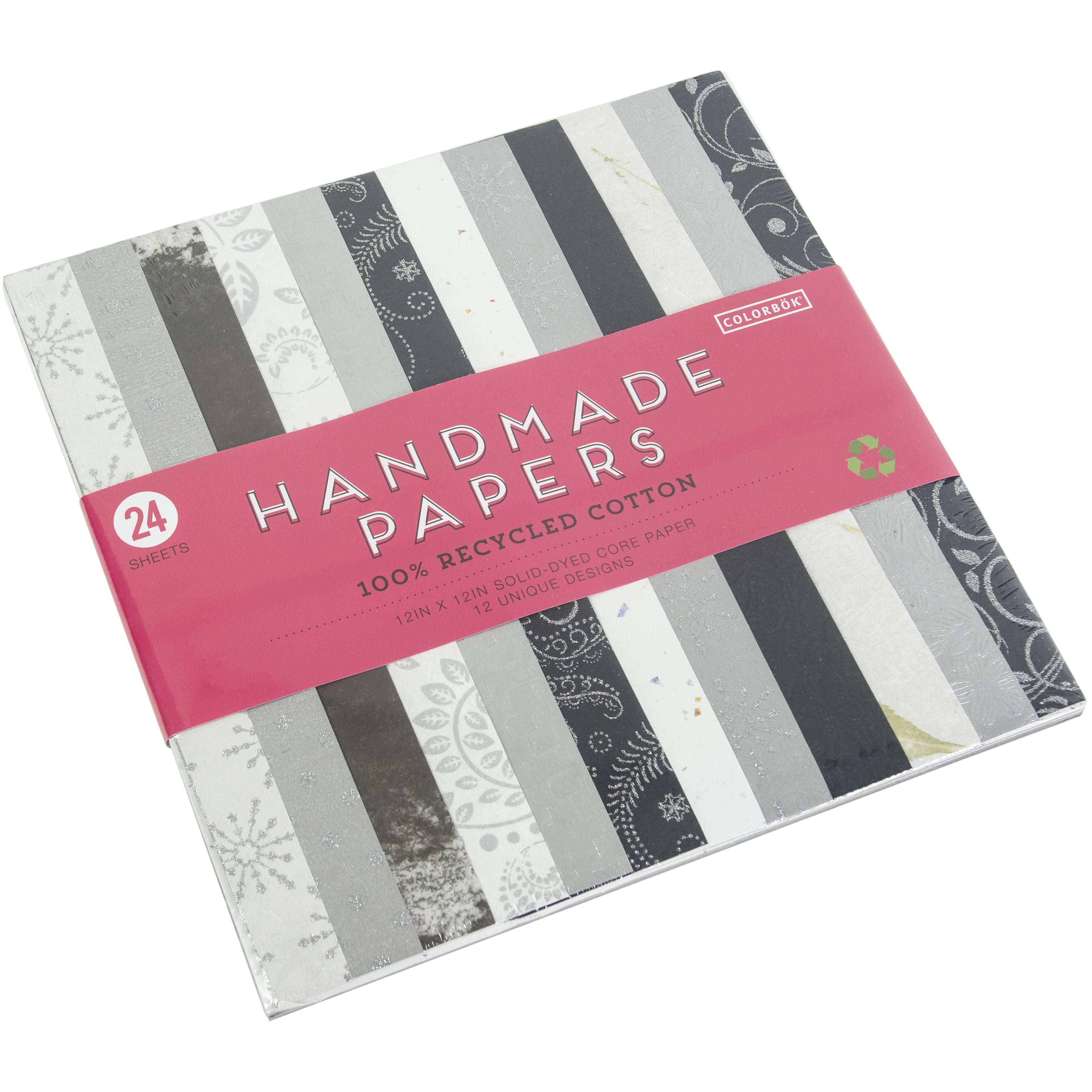 Colorbok Homemade 12x12" Cardstock Pad - 24 Sheets, Assorted Styles
