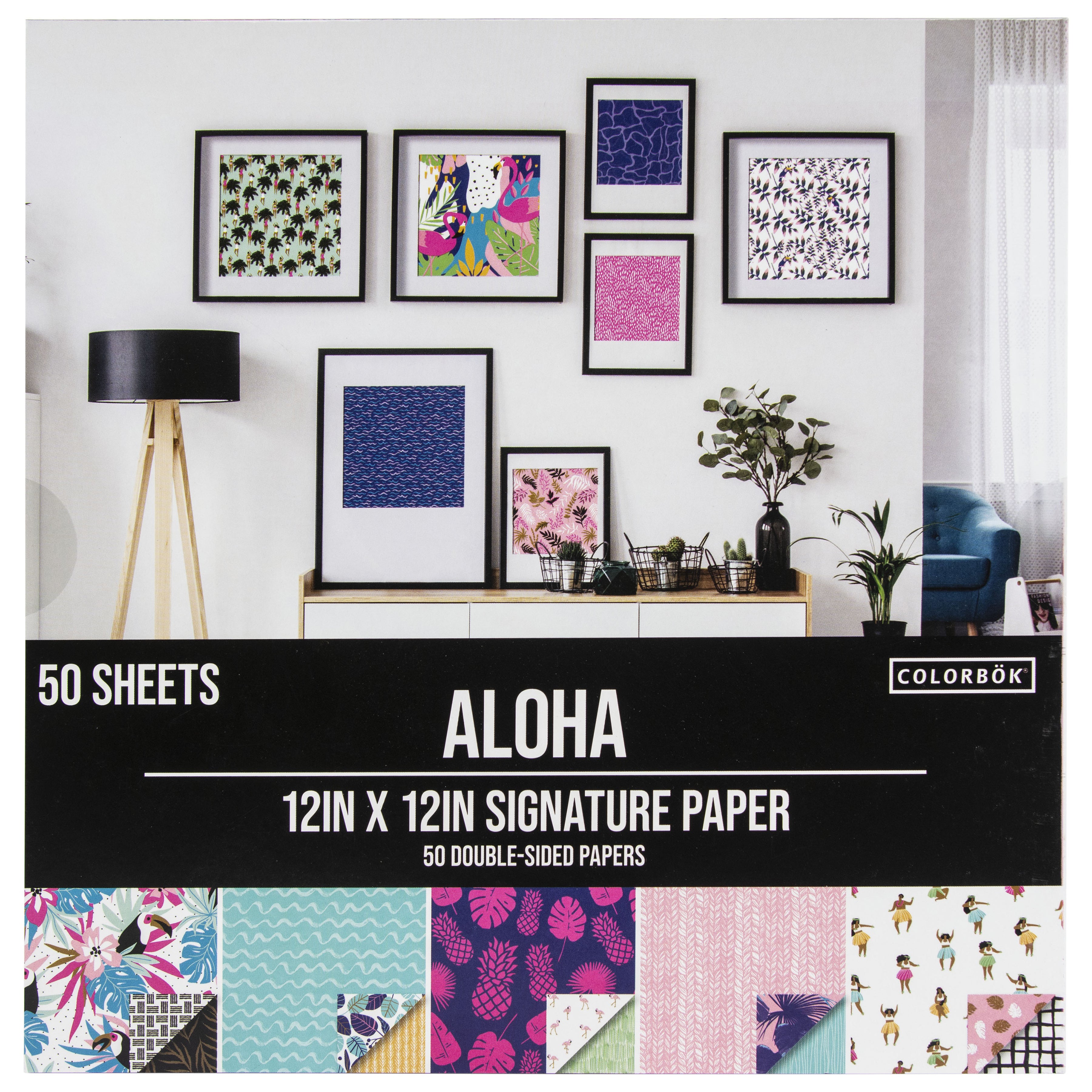 Colorbok 12x12" Cardstock - Signature Aloha
