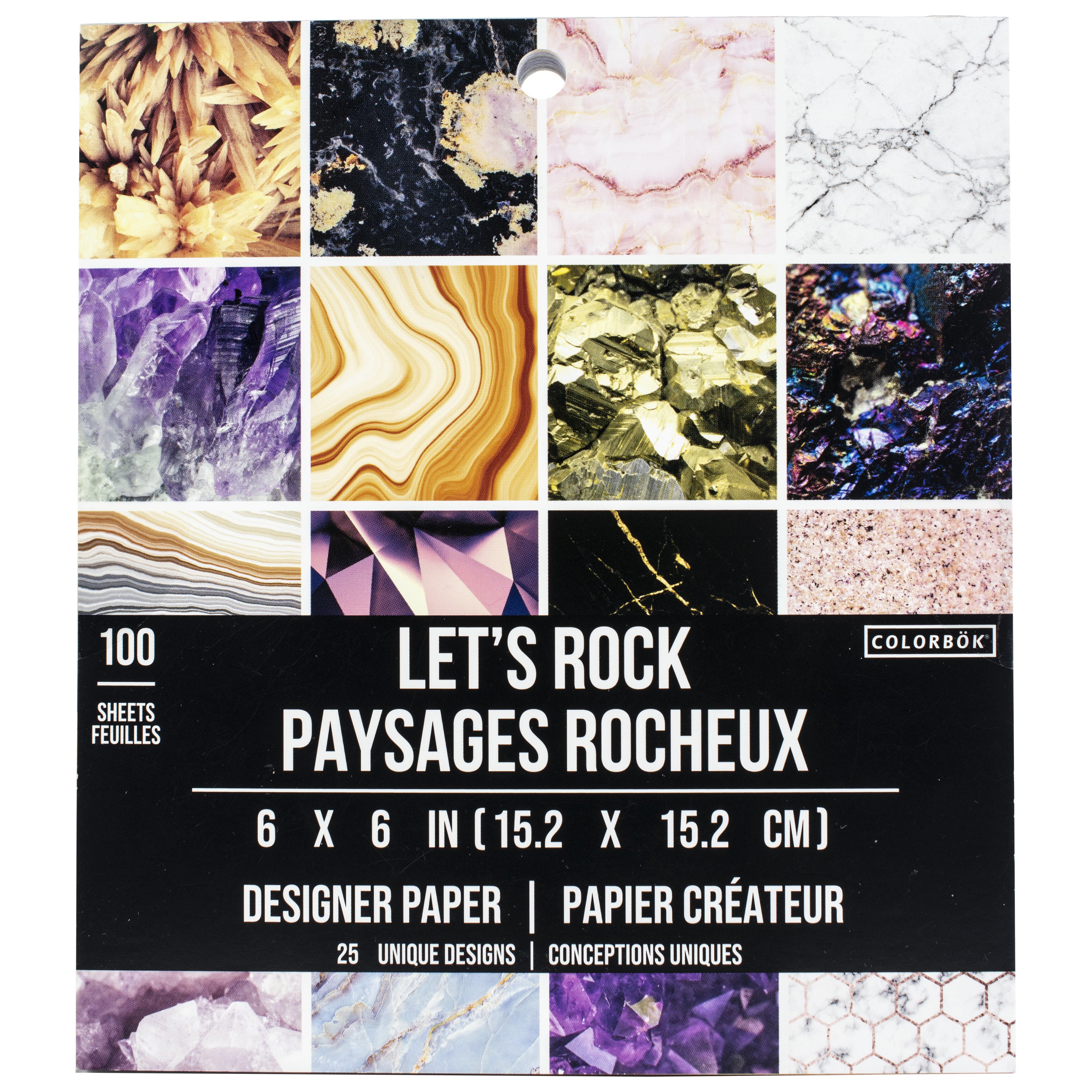 Colorbok Designer 6x6" Paper Pad - Lets Rock