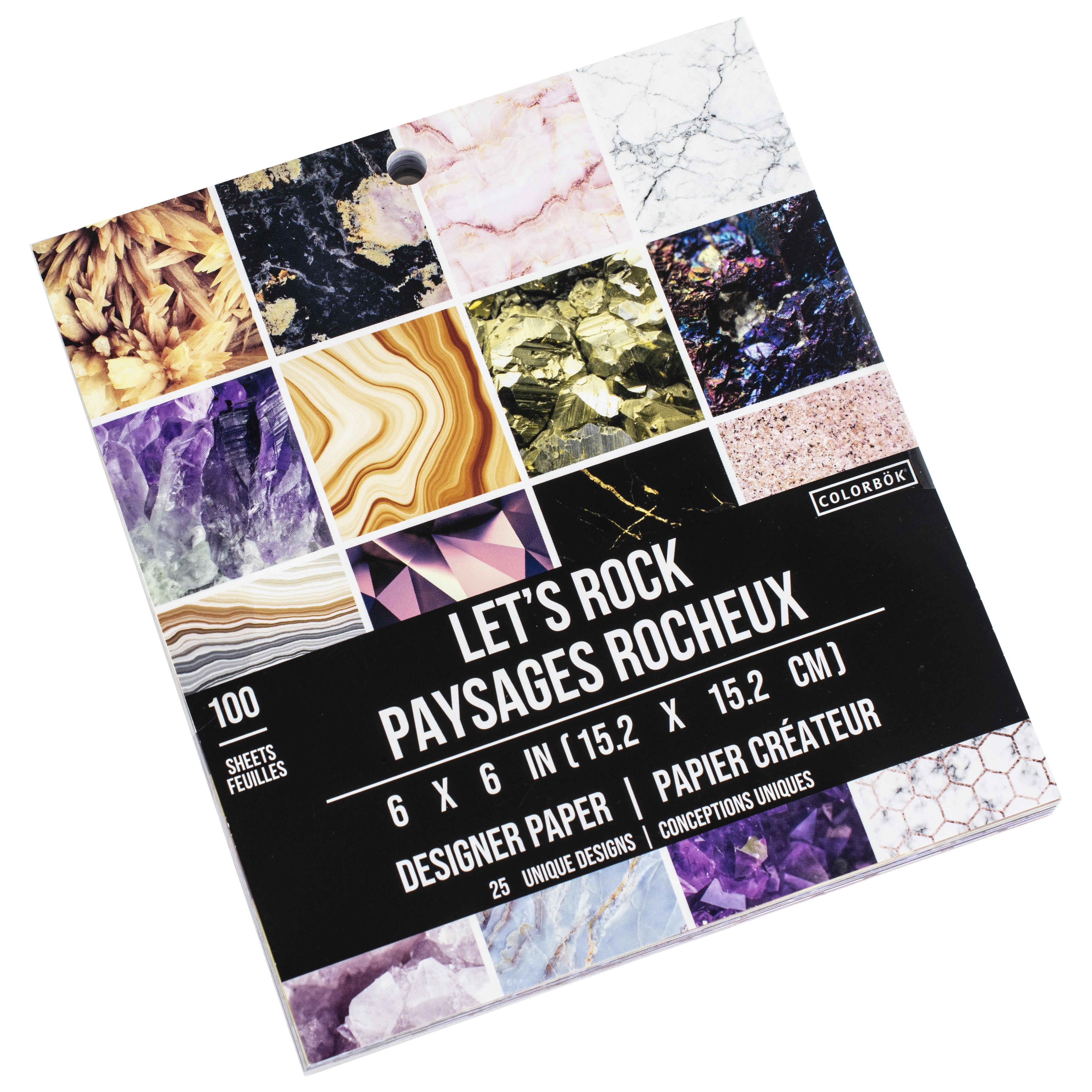 Colorbok Designer 6x6" Paper Pad - Lets Rock