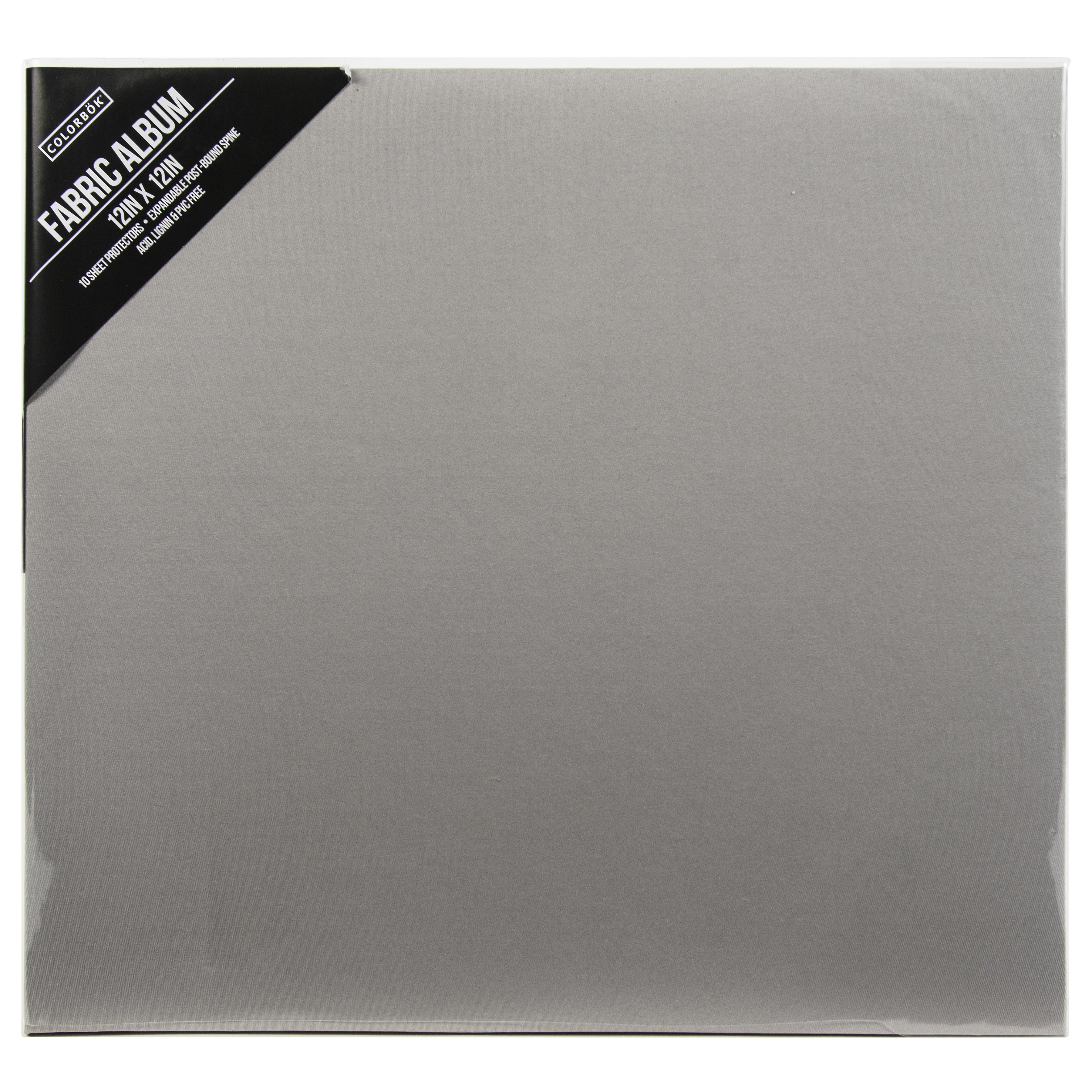 Colorbok 12x12" Album - Grey Fabric