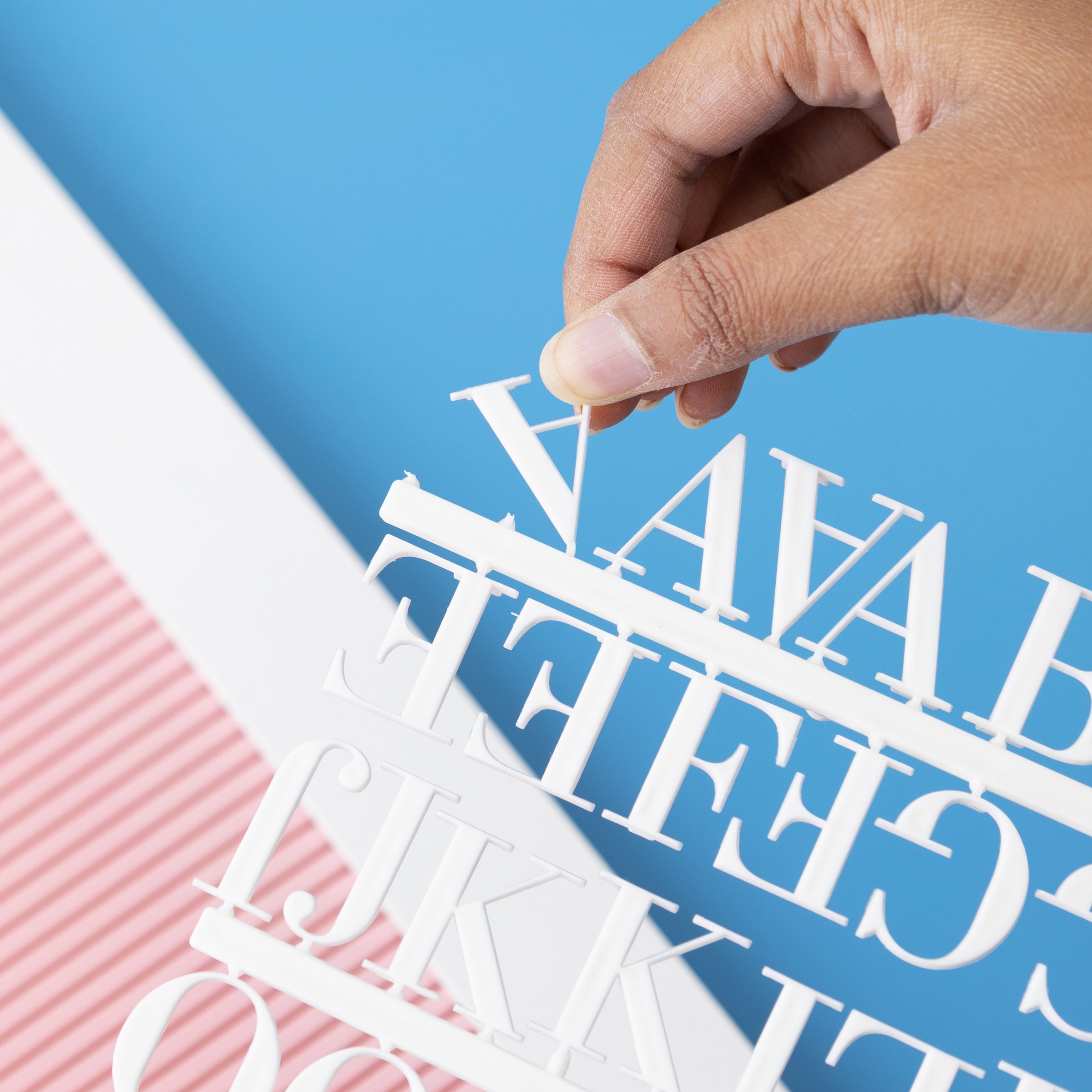 Framed Pink DCWV Letterboard with White Letters - 16x20"